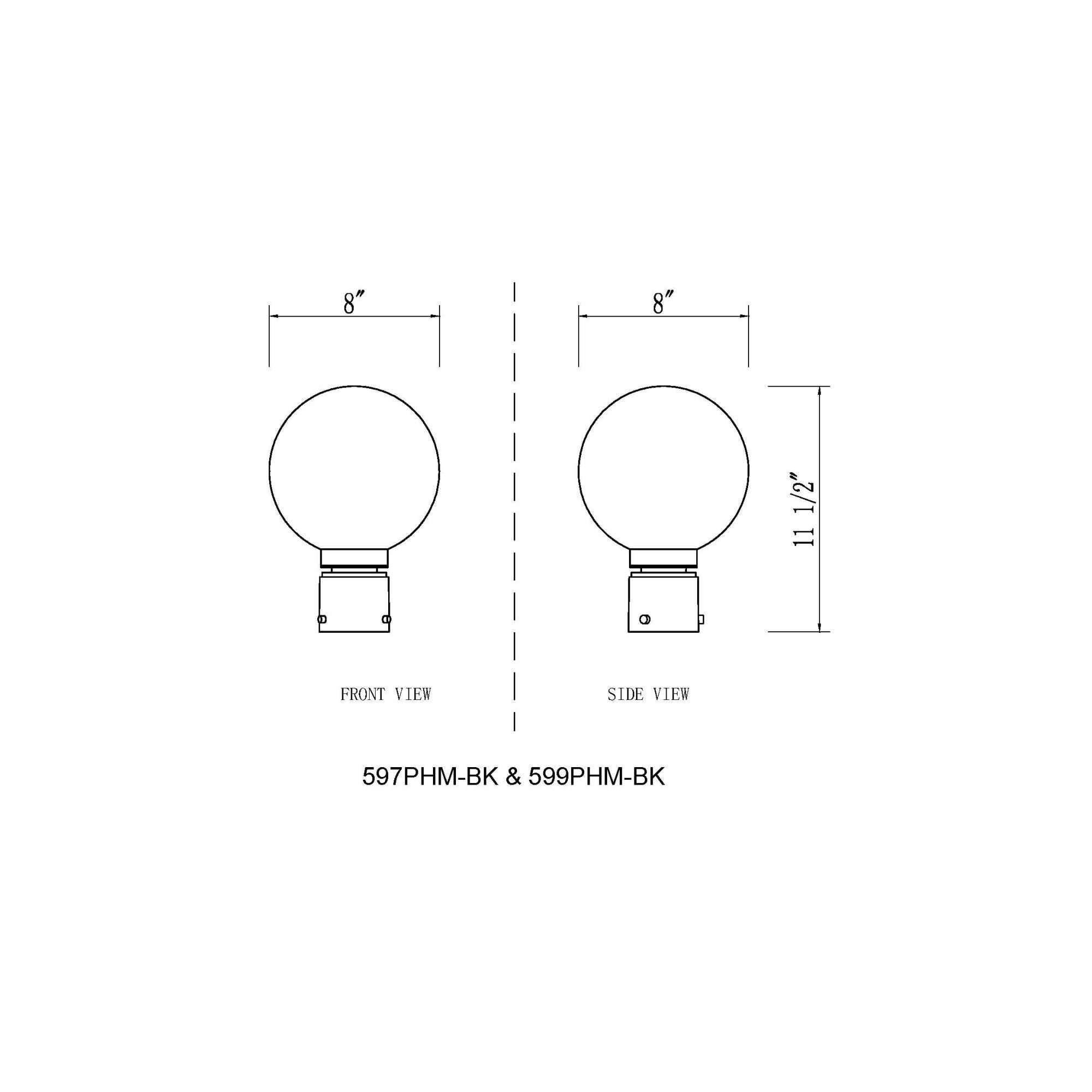 Z-Lite Laurent 11 Inch Tall Outdoor Post Lamp