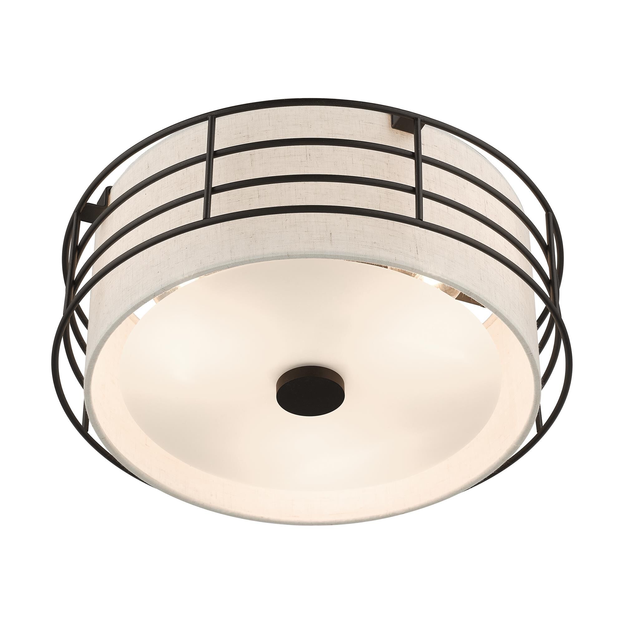 Blanchard 15 Inch 3 Light Semi Flush Mount by Livex Lighting