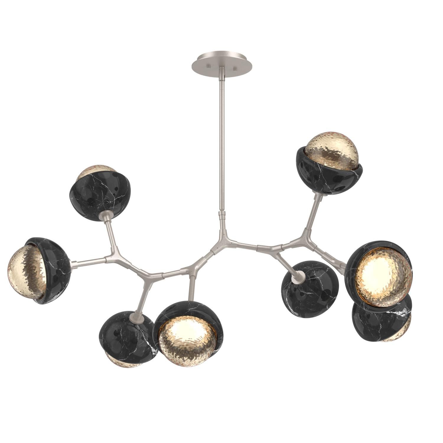 Levi Wilson Cabochon 38 Inch Linear Suspension Light by Hammerton Studio