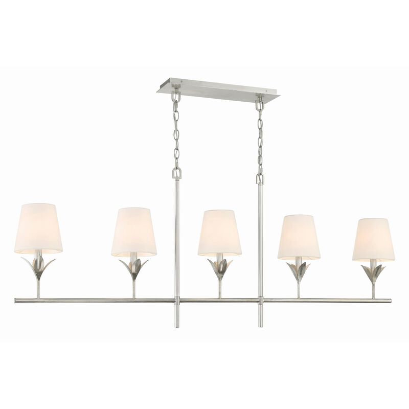 Cypress 14 Inch 5 Light Linear Suspension Light by Crystorama