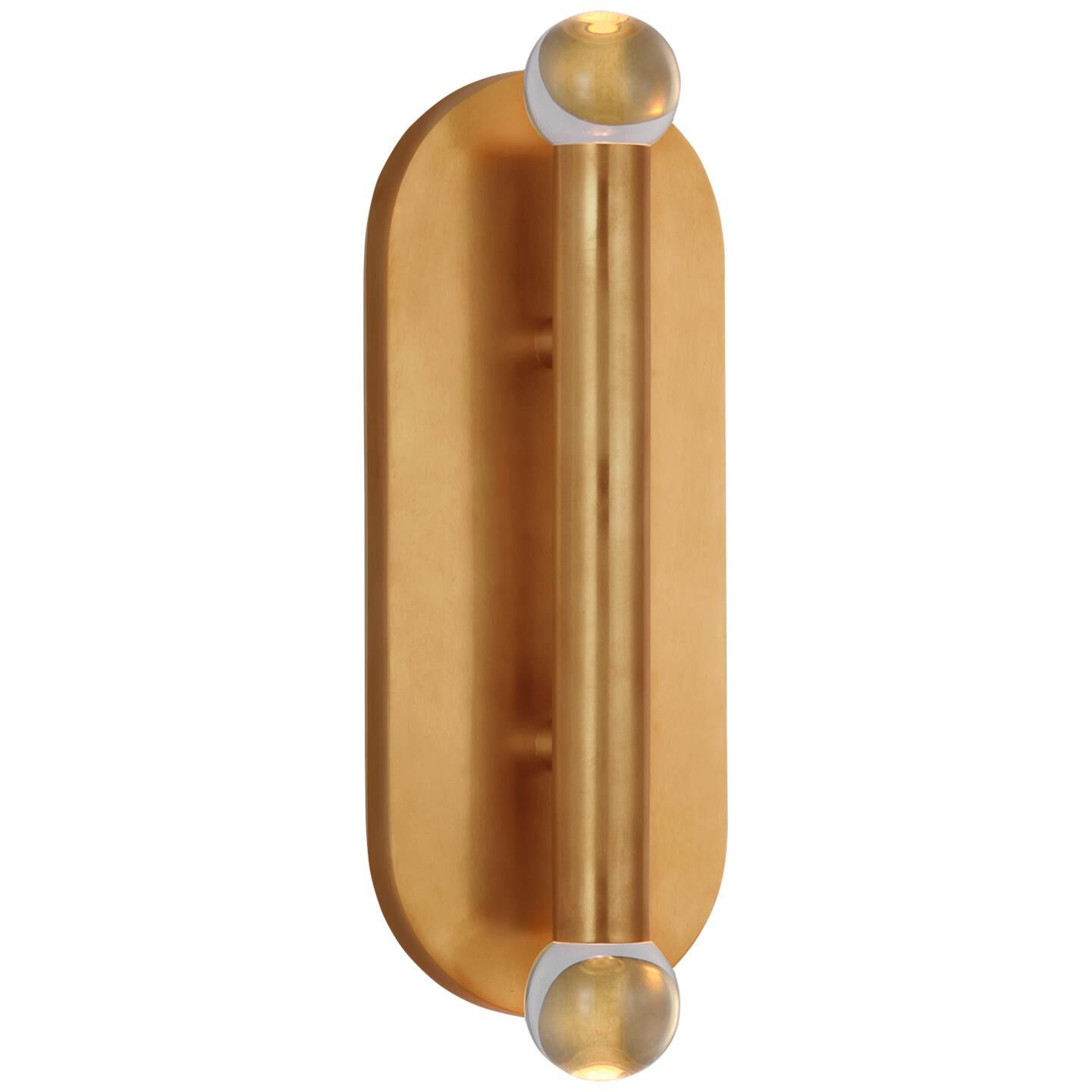 Shown in Antique-Burnished Brass finish and Clear glass