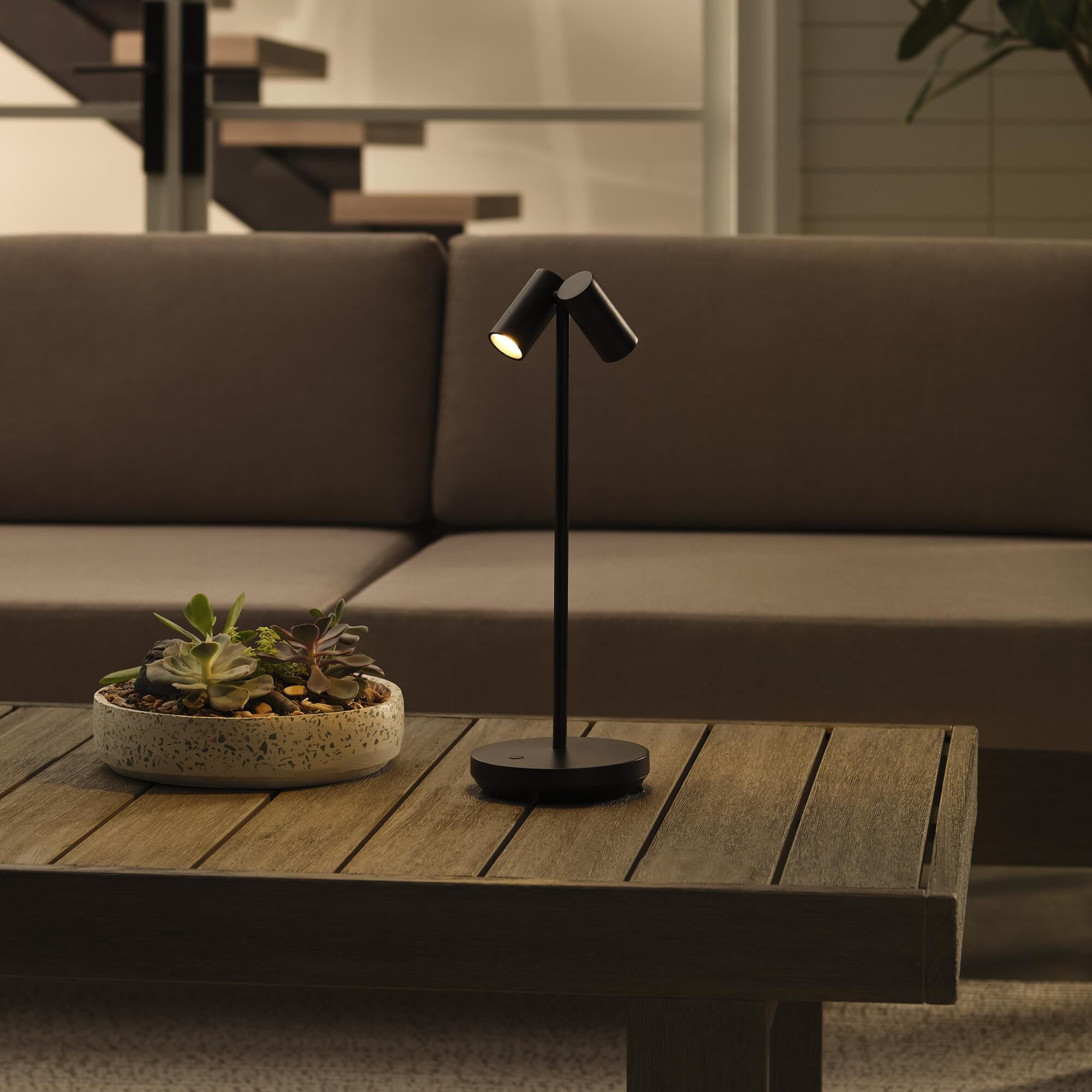 Shown in Black finish and Fluted glass