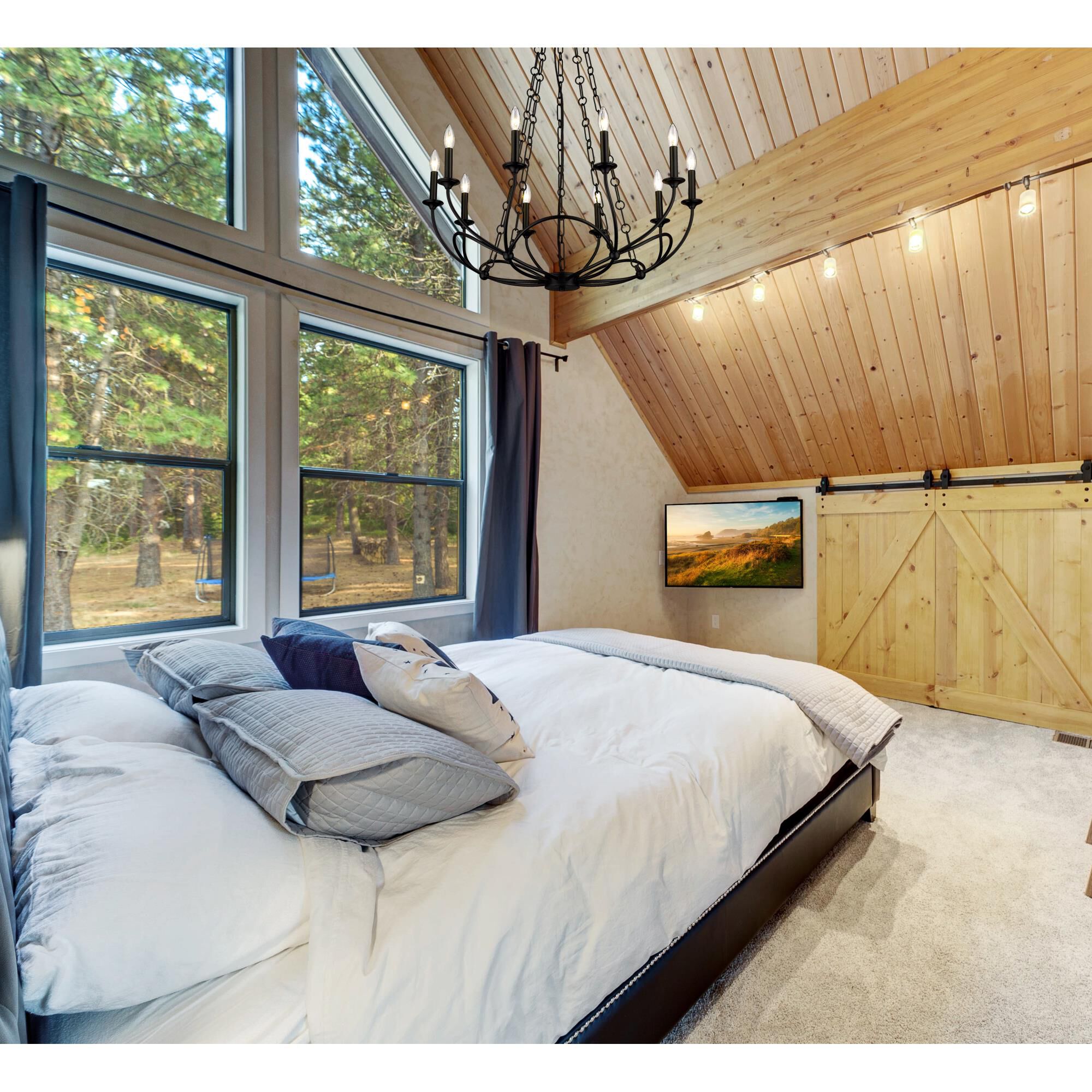 Arabella 33 Inch 10 Light Chandelier by Z-Lite