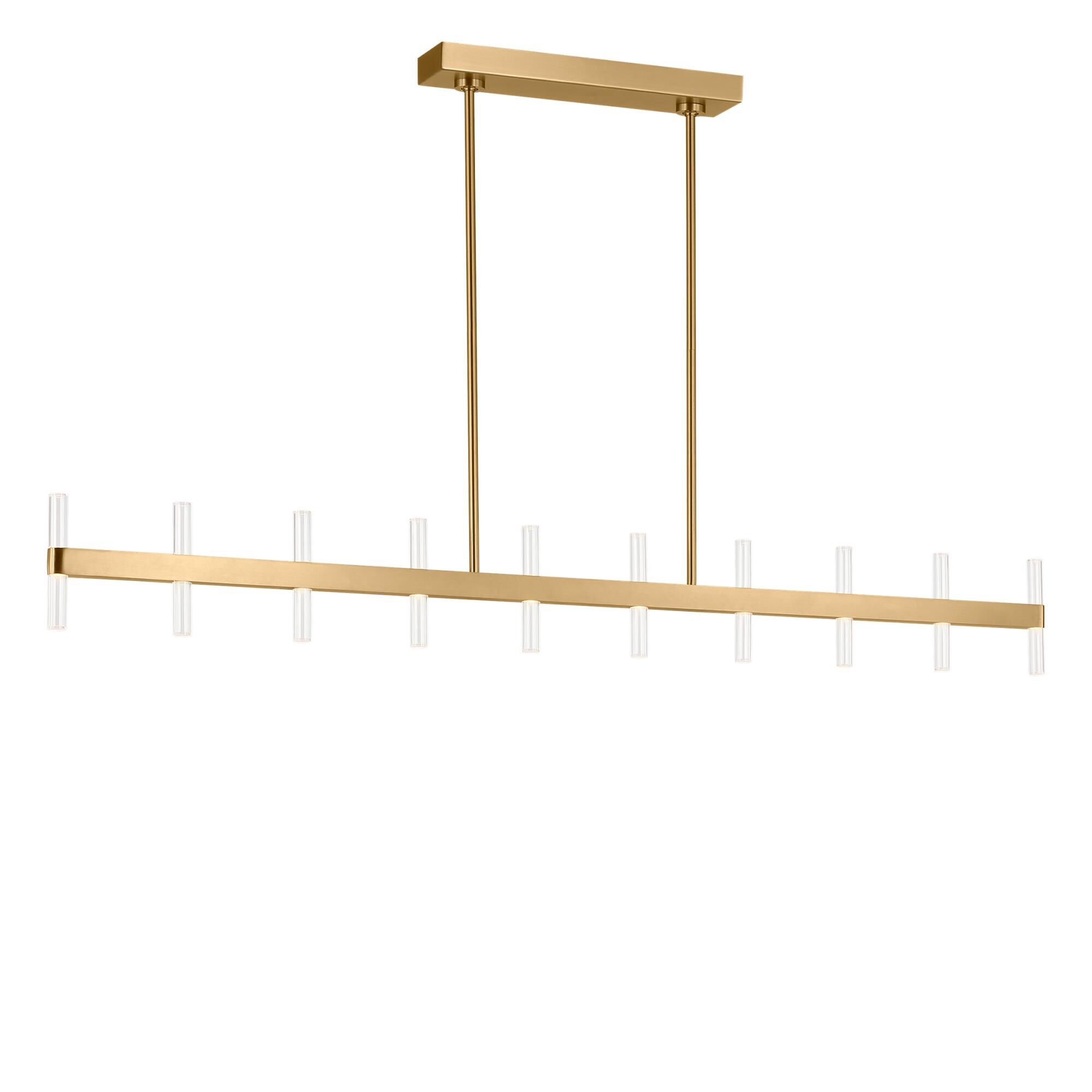 Shown in Burnished Brass finish and Clear Polycarbonate Lens shade