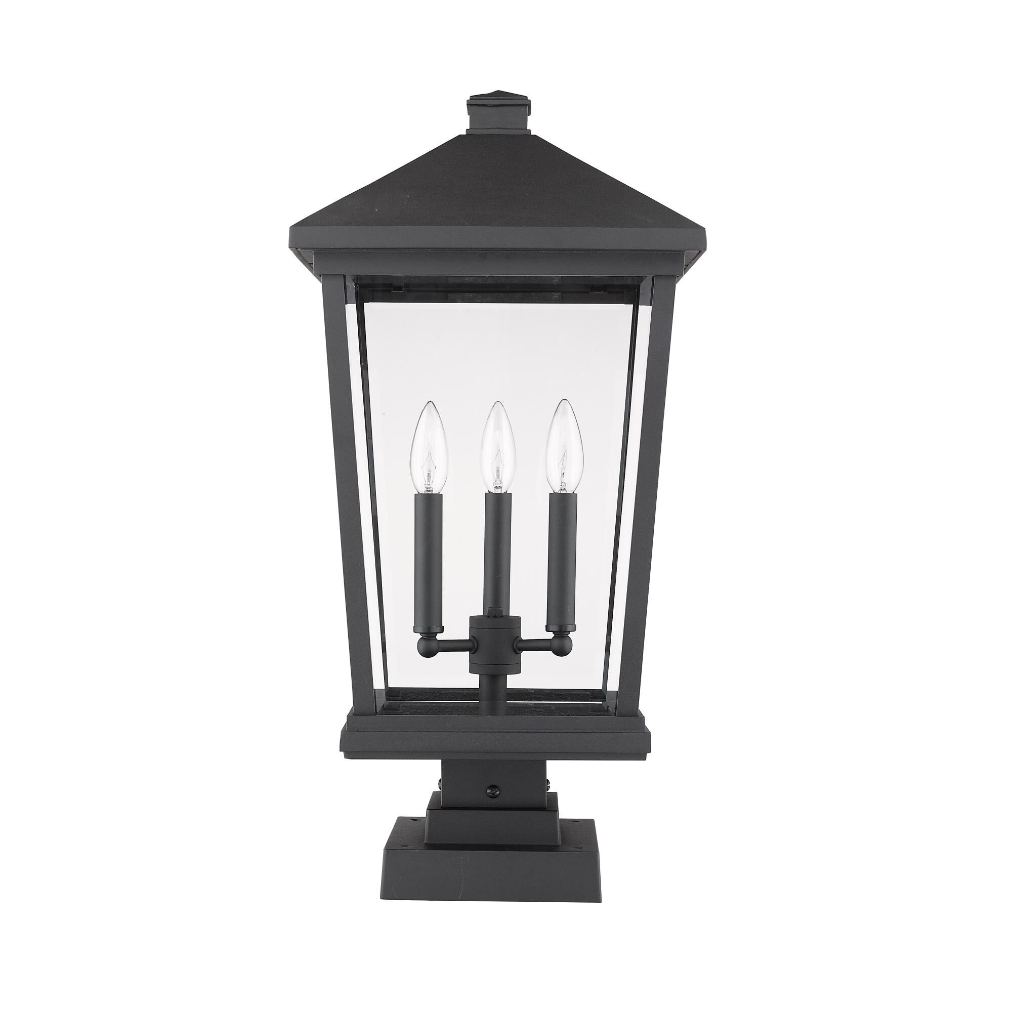 Beacon 24 Inch Tall 3 Light Outdoor Pier Lamp by Z-Lite