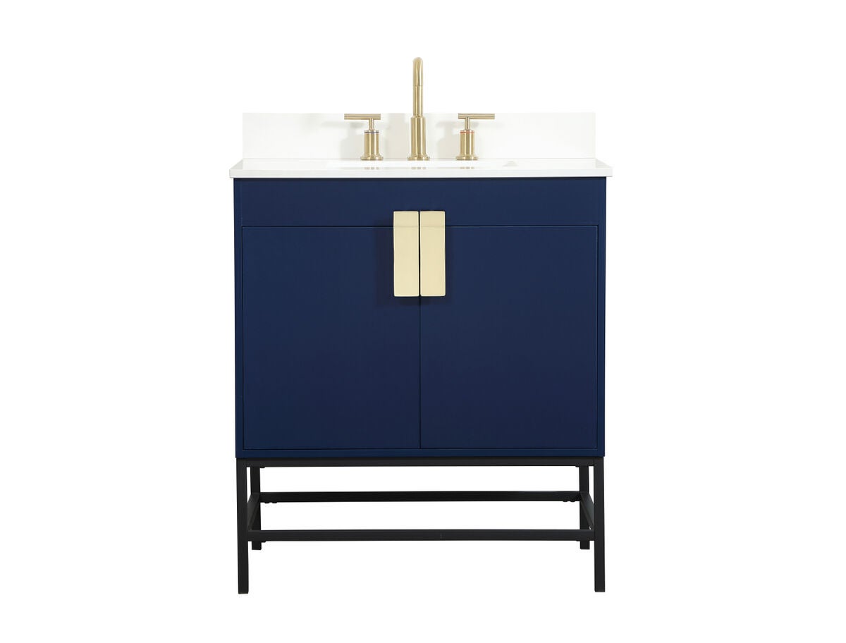 Shown in Blue finish