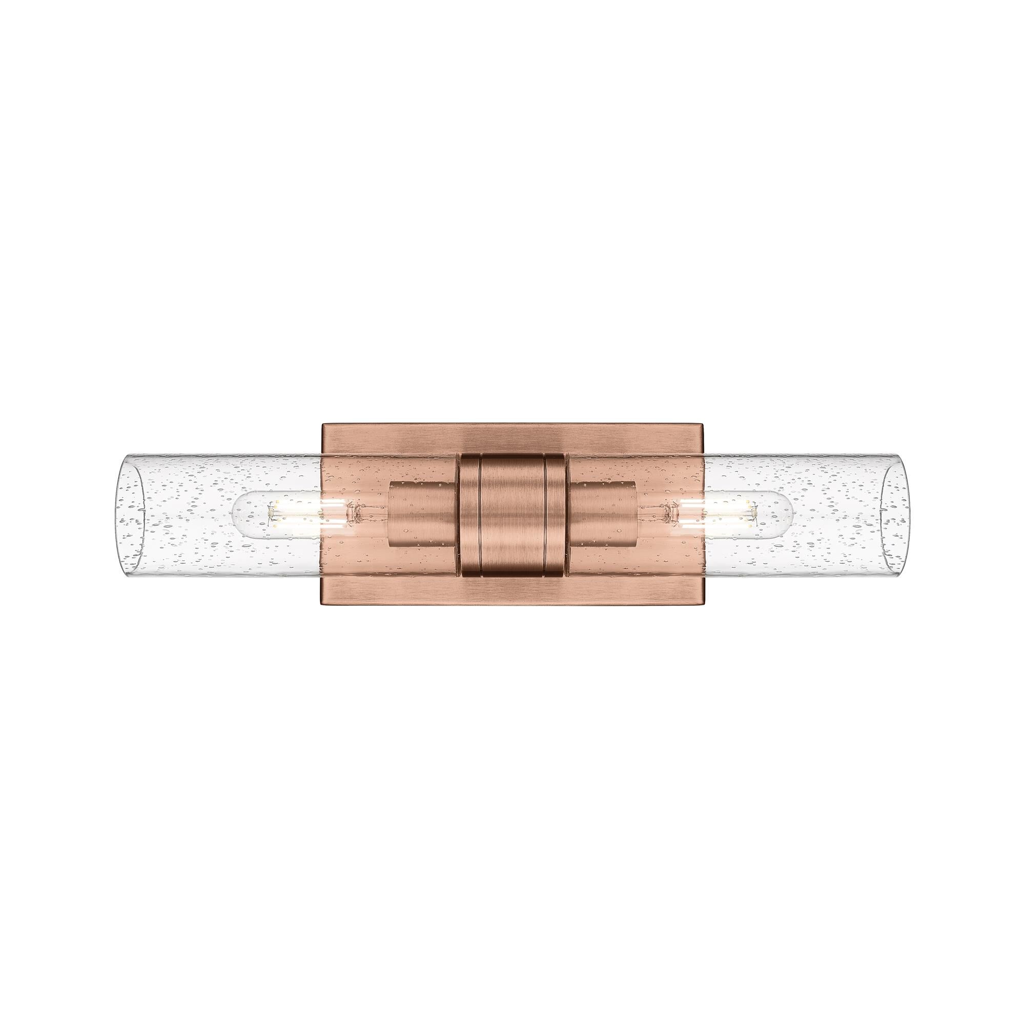 Shown in Antique Copper finish and Seedy glass