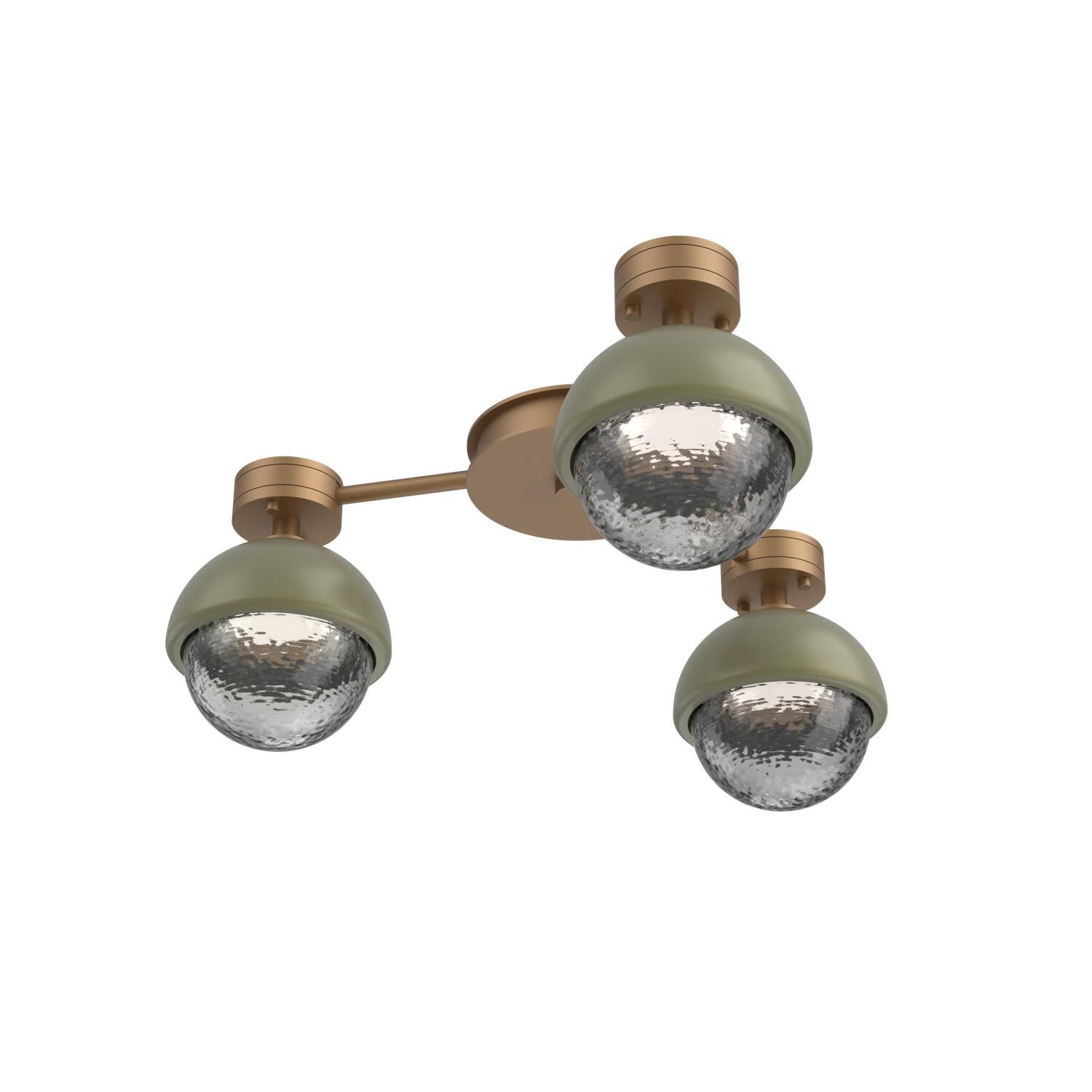 Levi Wilson Cabochon 23 Inch Flush Mount by Hammerton Studio