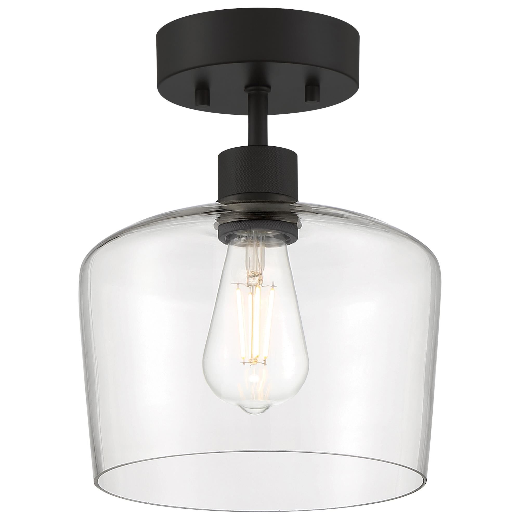 Port Nine 9 Inch 1 Light LED Semi Flush Mount by Access Lighting