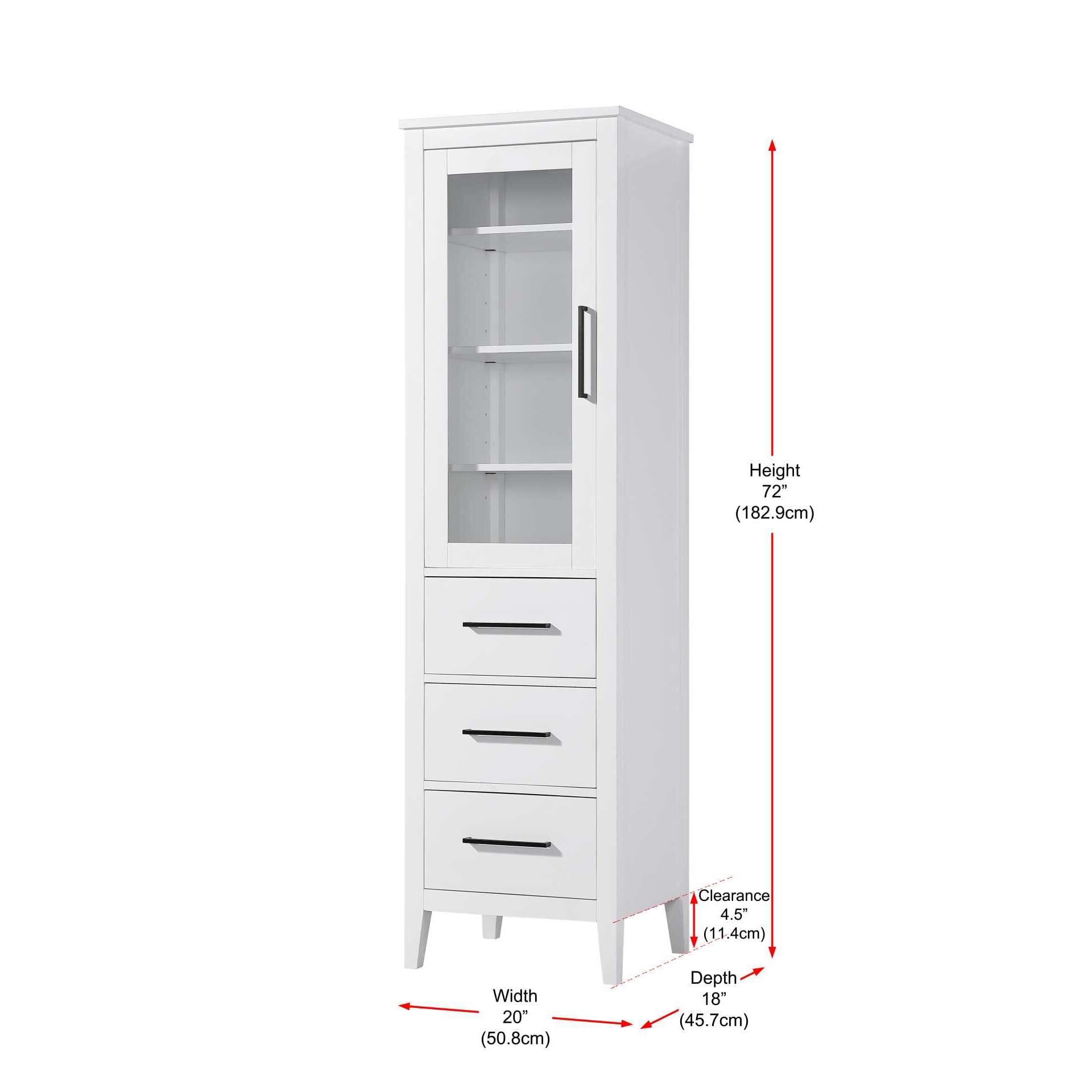 Millie 72 Inch Storage Cabinet by Elegant Decor
