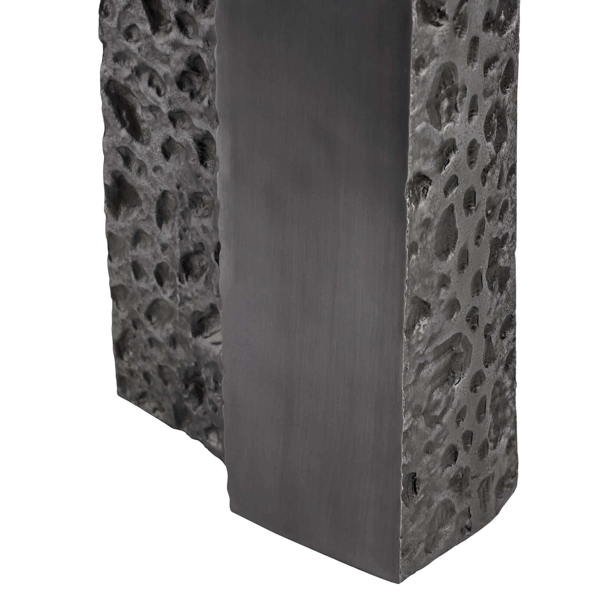 Shown in Antiqued Aluminum finish and Ivory shade