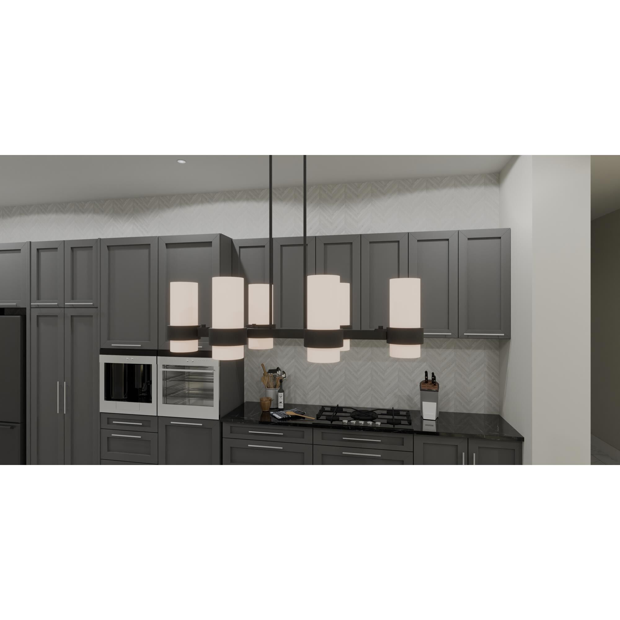 Kimora 36 Inch 6 Light Linear Suspension Light by Quoizel