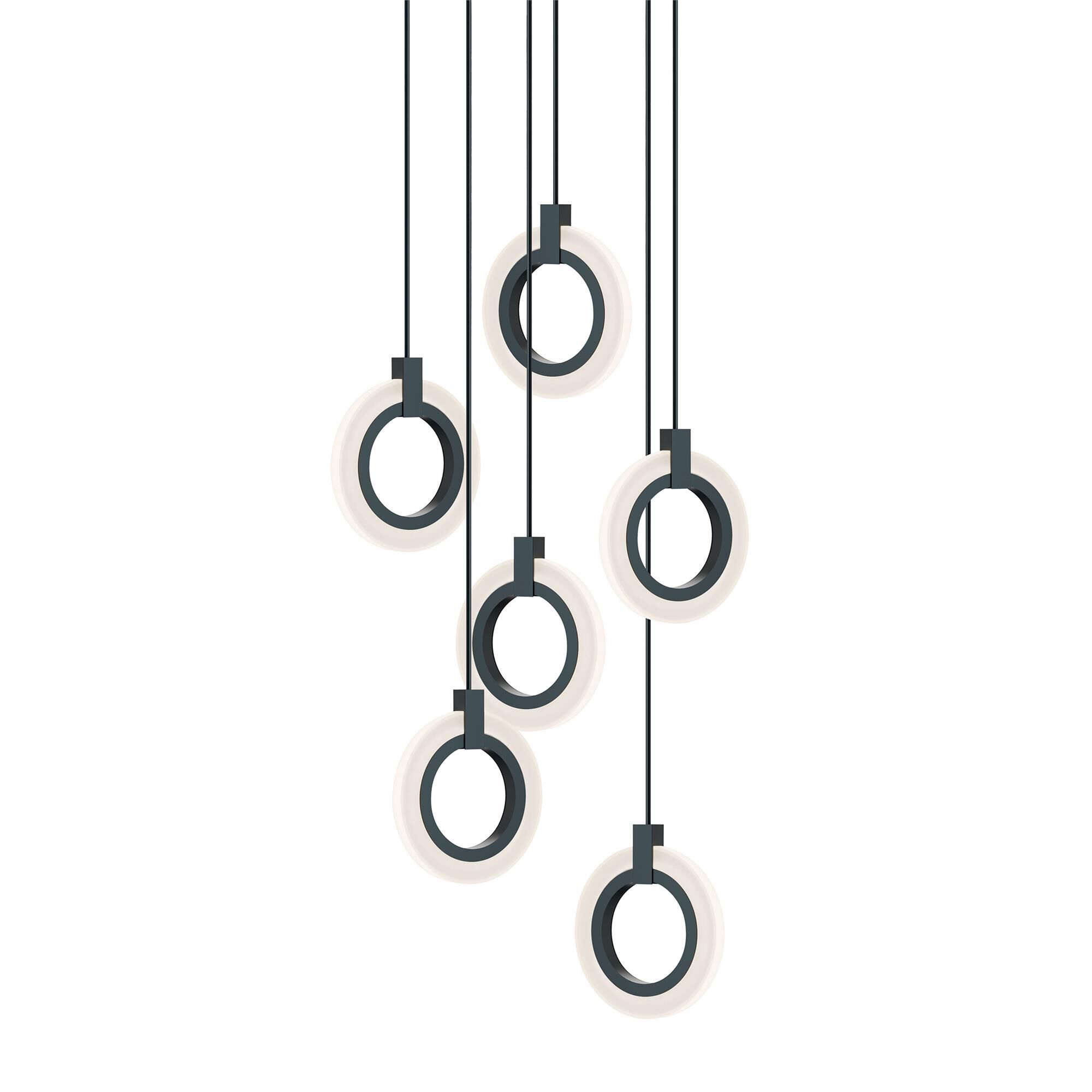 Shown in Black finish and Frosted glass