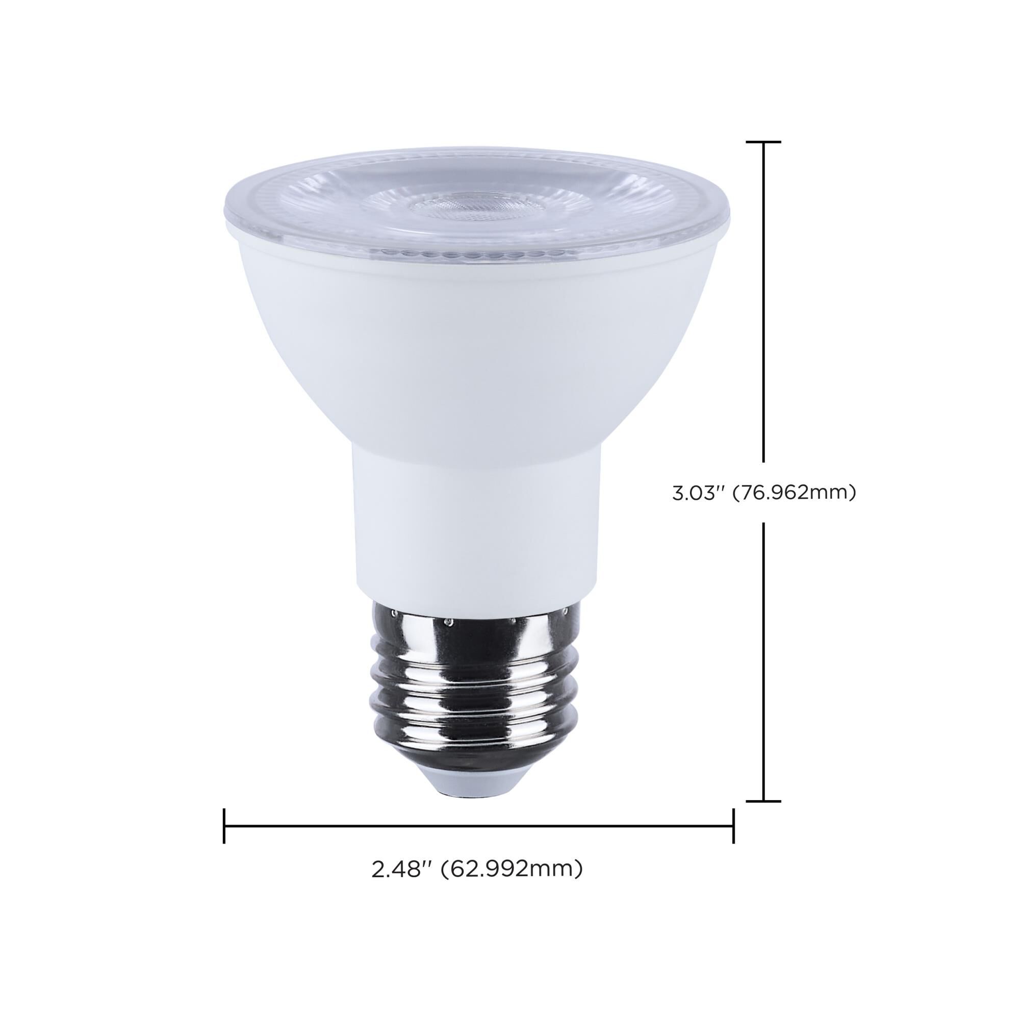 Dimmable 6 Watt 2700K PAR20 LED Light Bulb by Satco