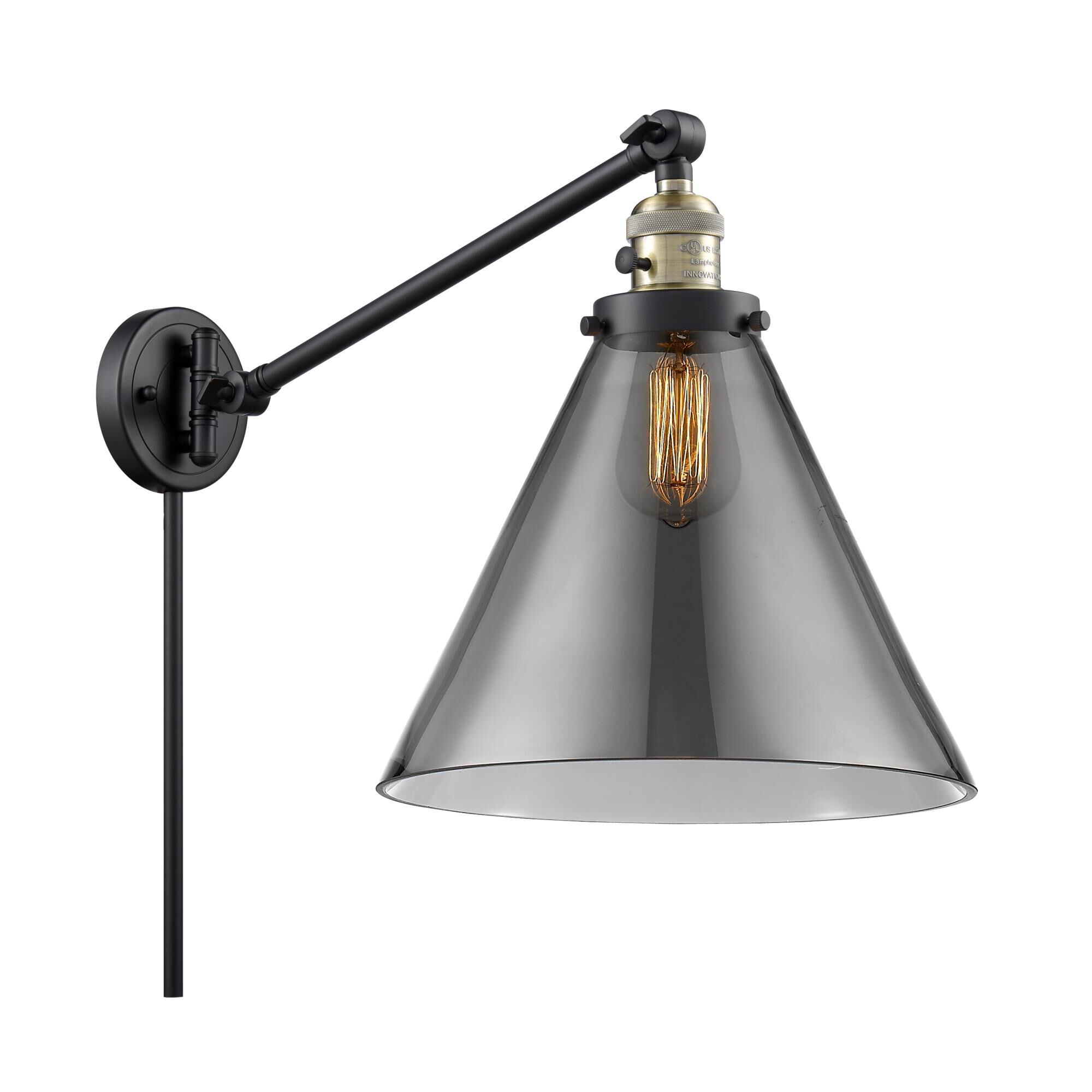 Bruno Marashlian Cone Wall Swing Lamp by Innovations Lighting