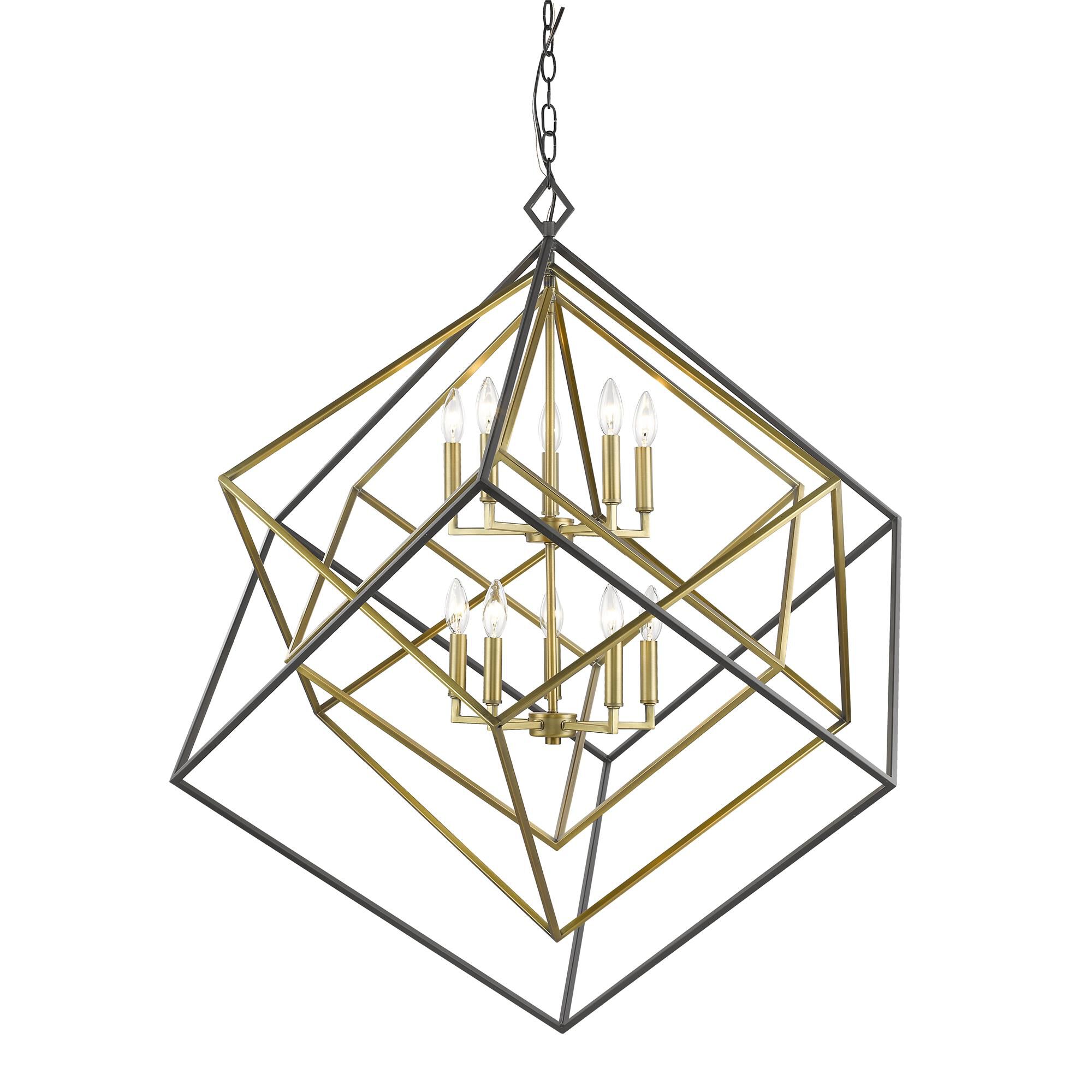 Shown in Olde Brass + Bronze finish and --- glass and --- shade