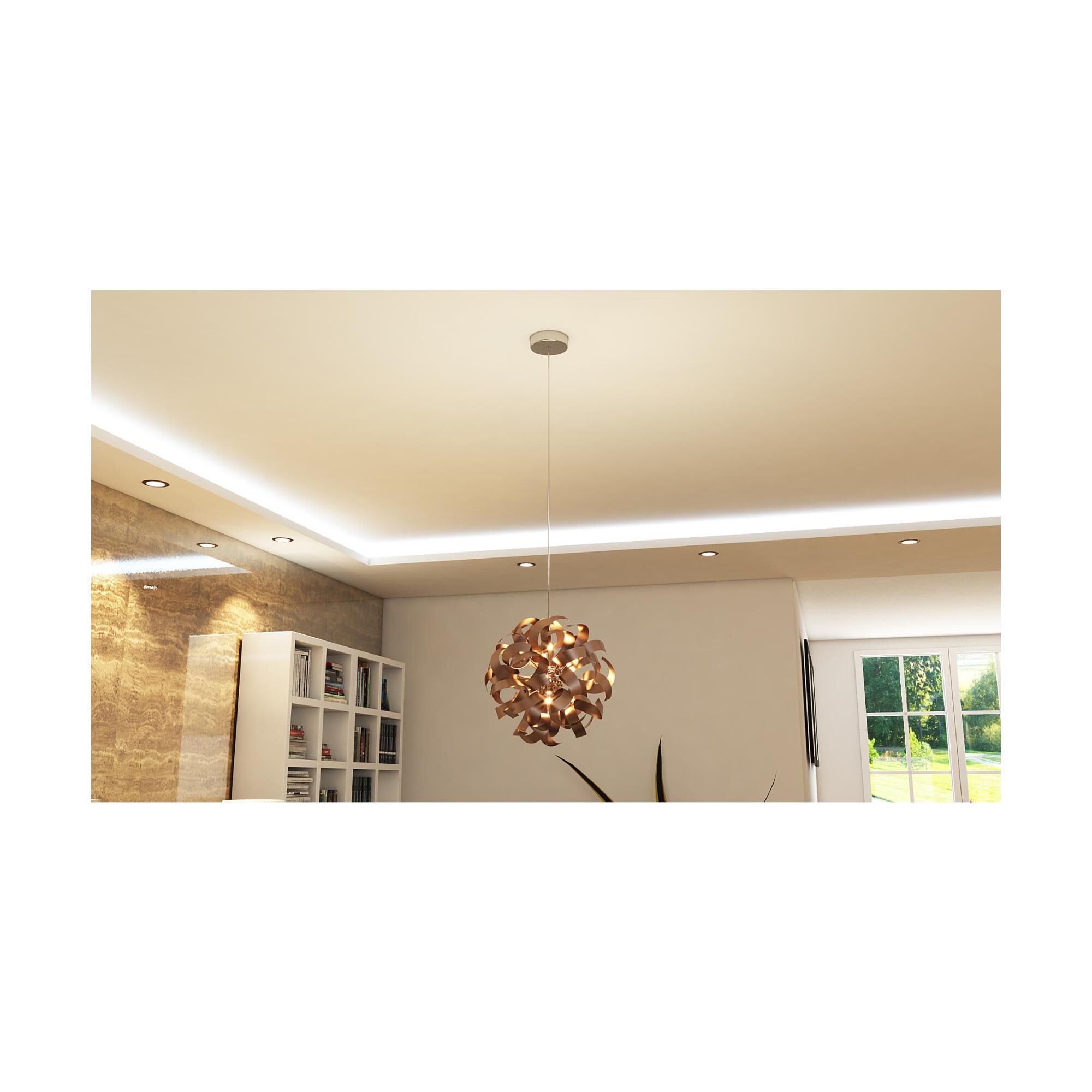 Platinum Collection Ribbons 23 Inch Large Pendant by Quoizel