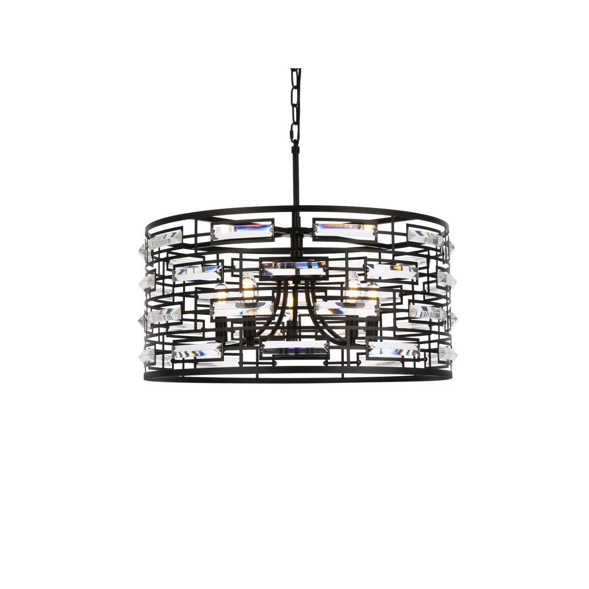 Shown in Black finish and Royal Cut Clear crystal