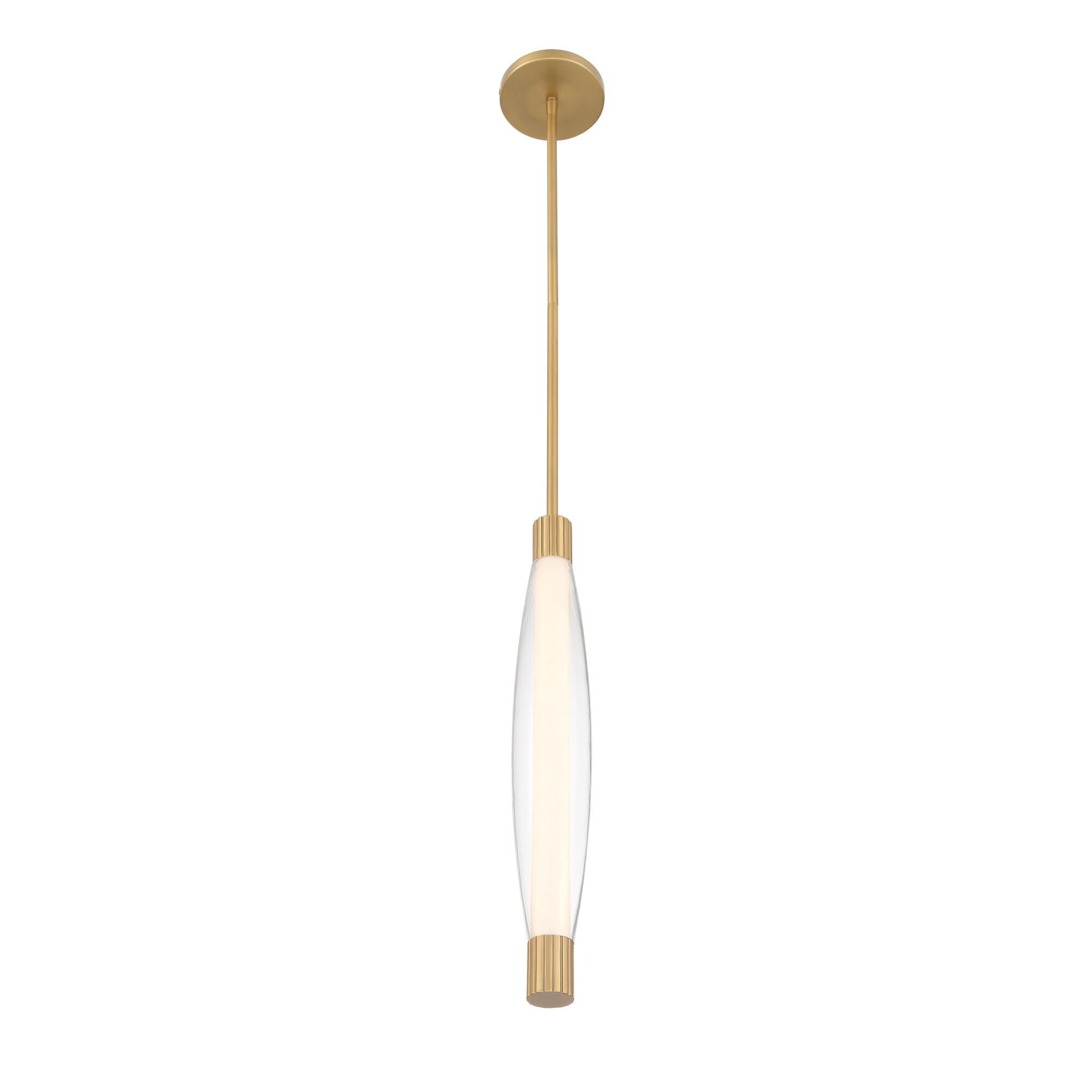 Shown in Legacy Brass finish and Clear glass and Glass shade