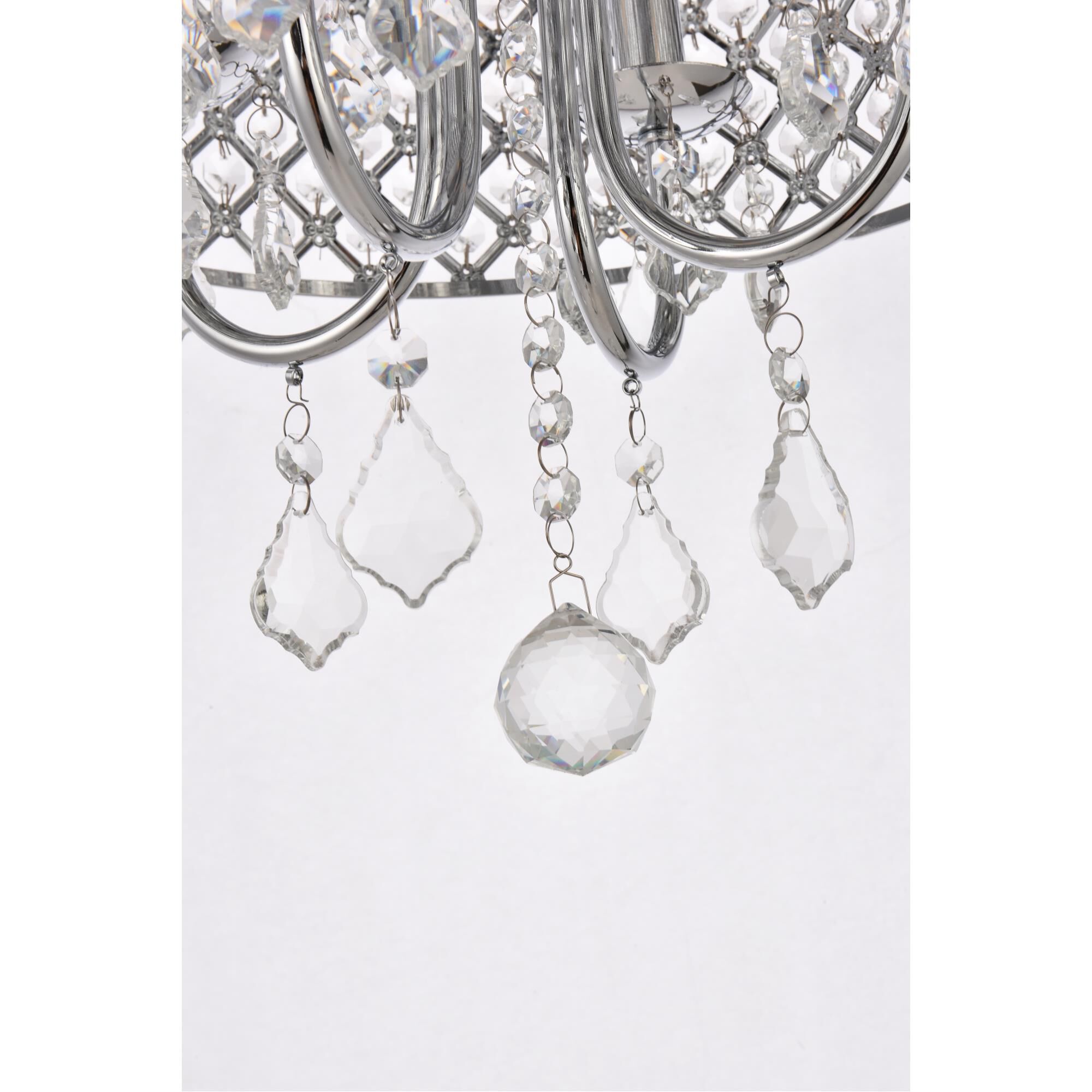 Elise 14 Inch 4 Light Mini Chandelier by Elegant Lighting