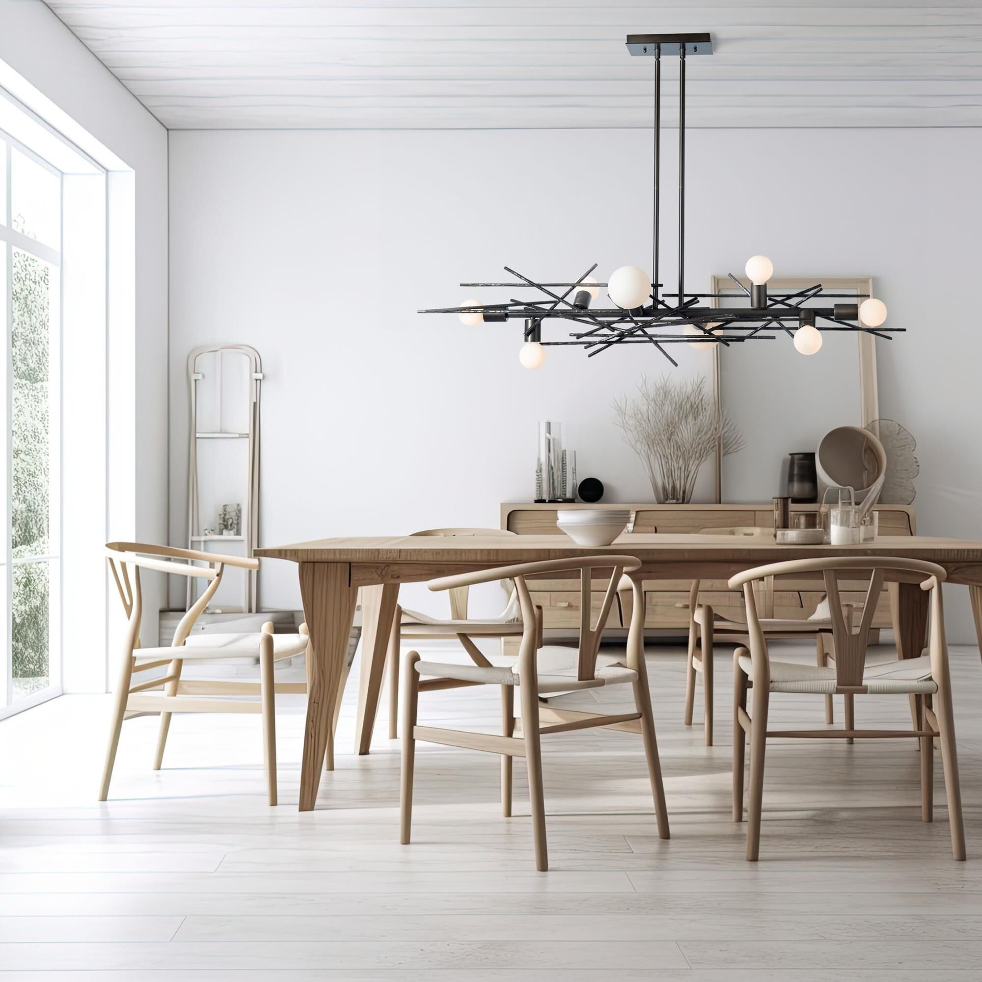 Brindille 55 Inch Linear Suspension Light by Hubbardton Forge