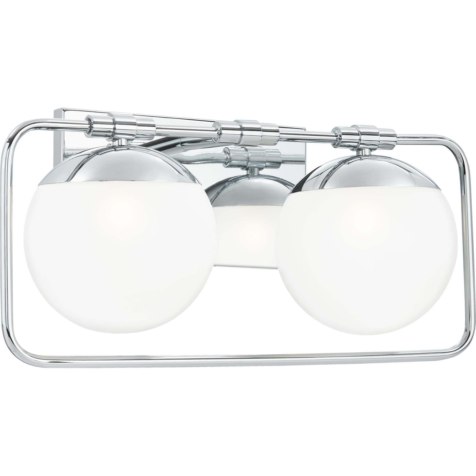 Shown in Polished Chrome finish and Clear Glass With Sandblasted Interior shade