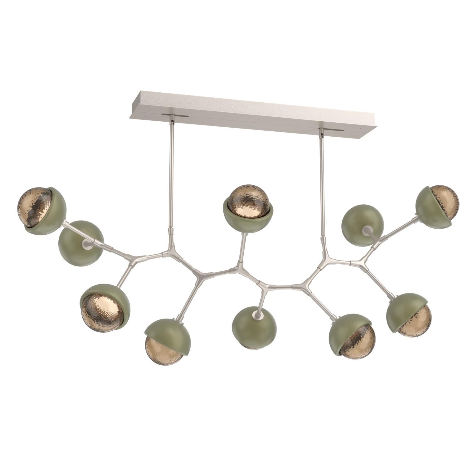 Levi Wilson Cabochon 56 Inch Linear Suspension Light by Hammerton Studio