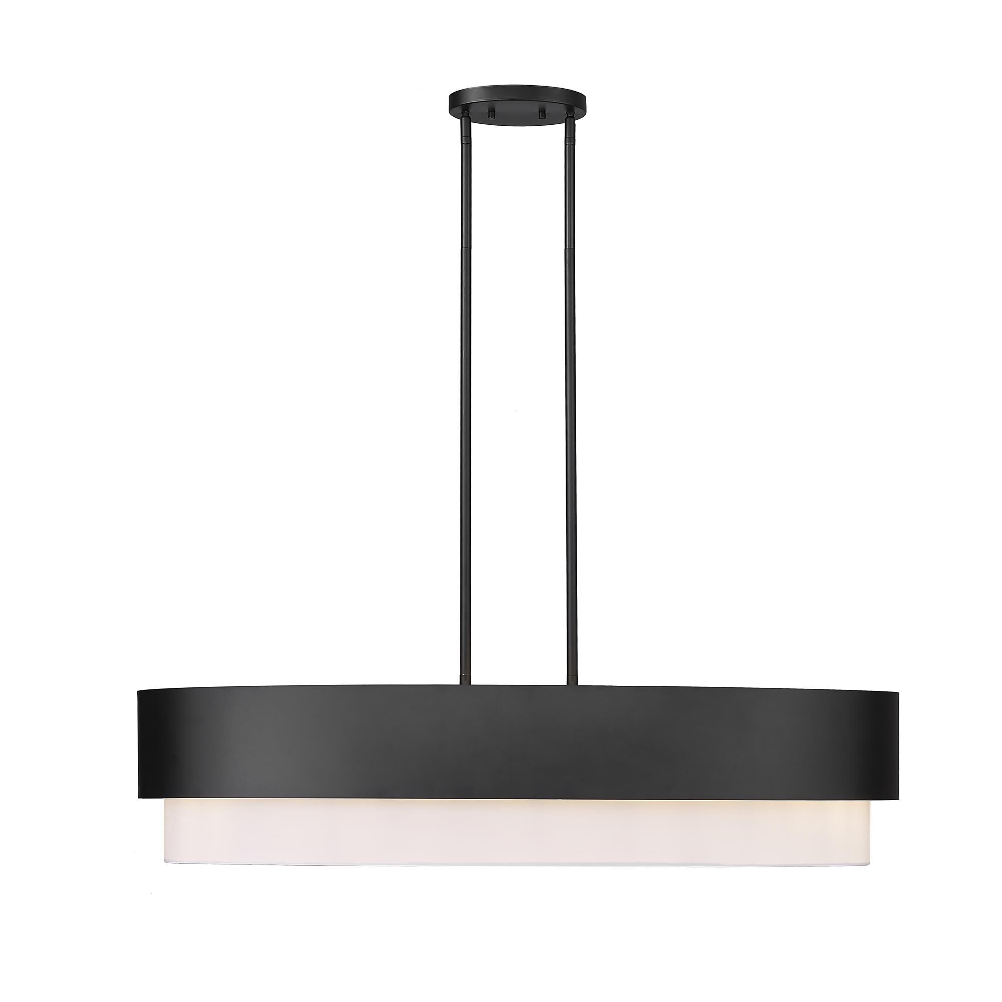 Shown in Matte Black finish and White glass