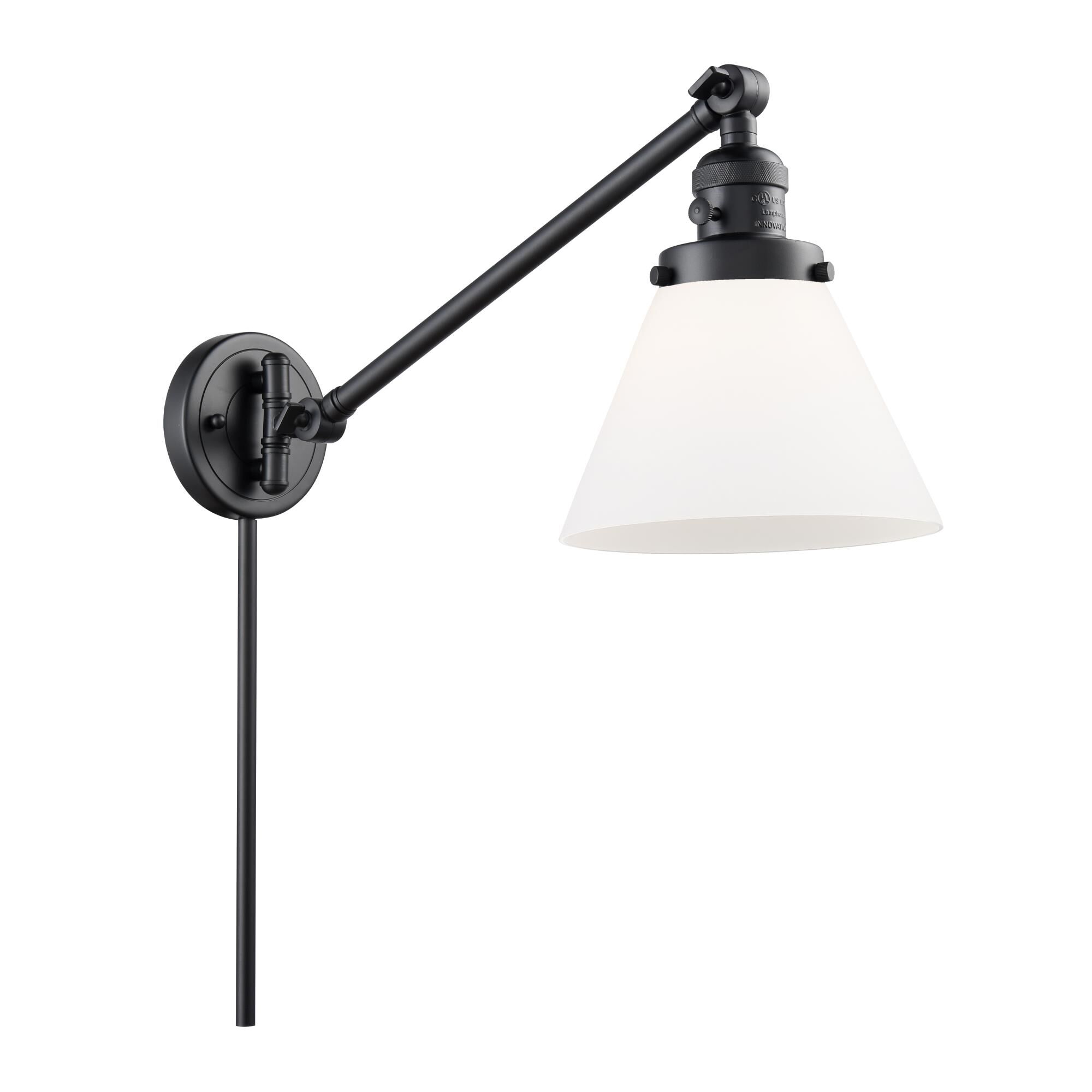 Bruno Marashlian Large Cone Wall Swing Lamp by Innovations Lighting