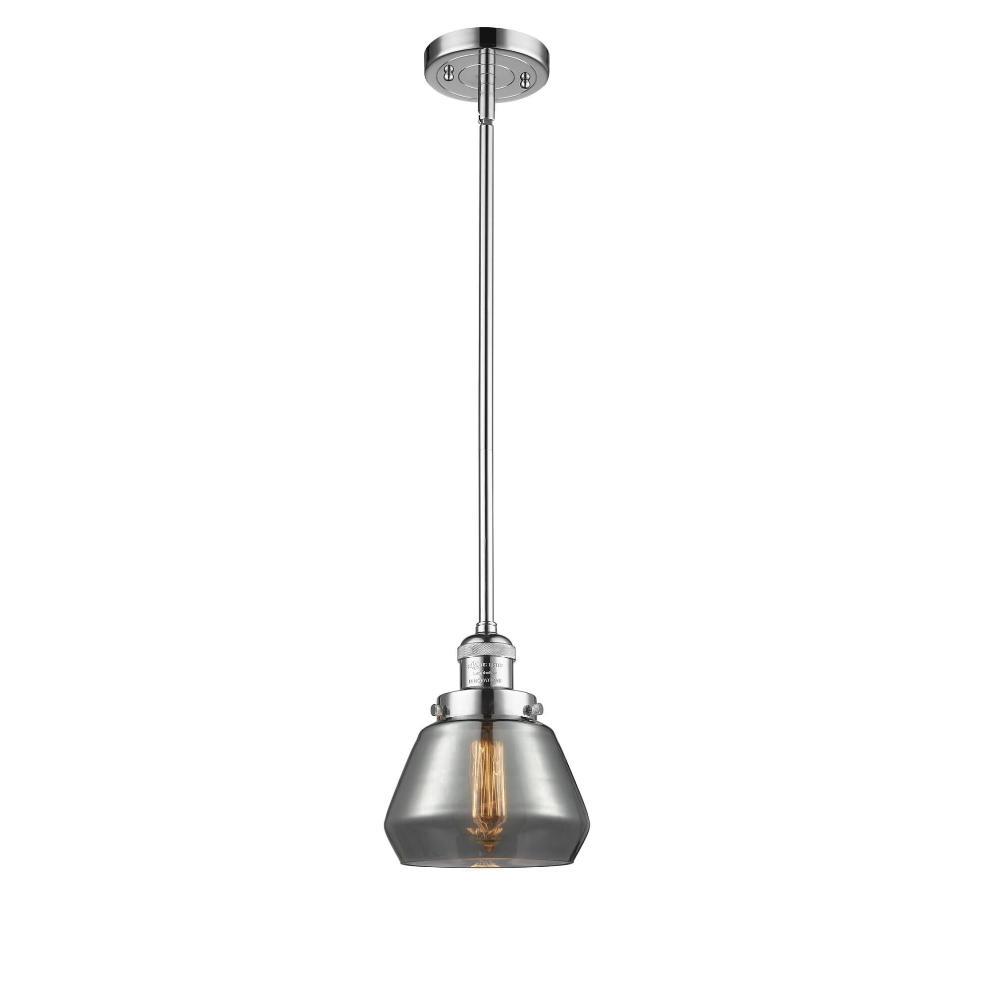 Shown in Polished Chrome finish and Plated Smoked glass and Stem accent