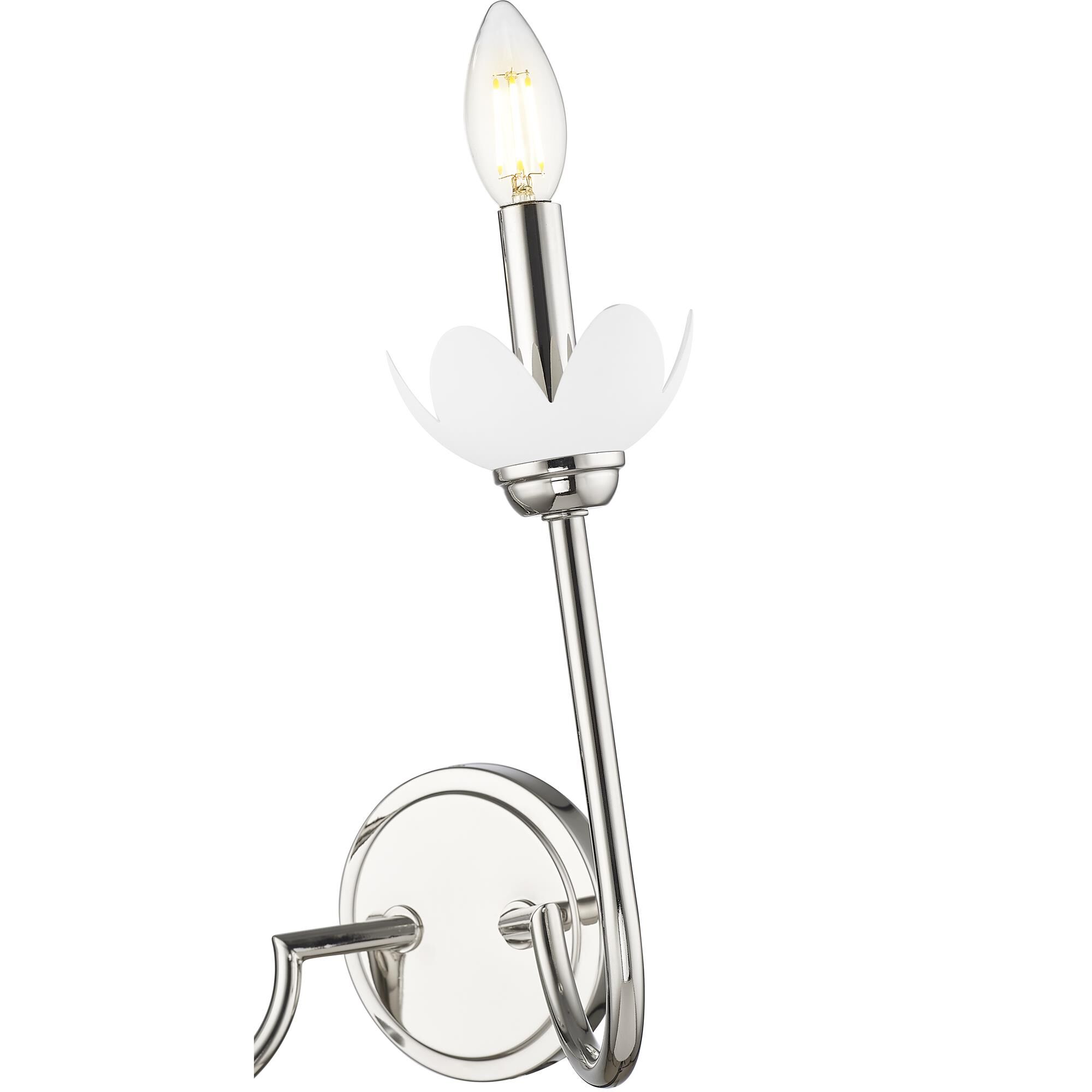 Shown in Polished Nickel finish and Clear Ribbed glass and Clear Ribbed shade