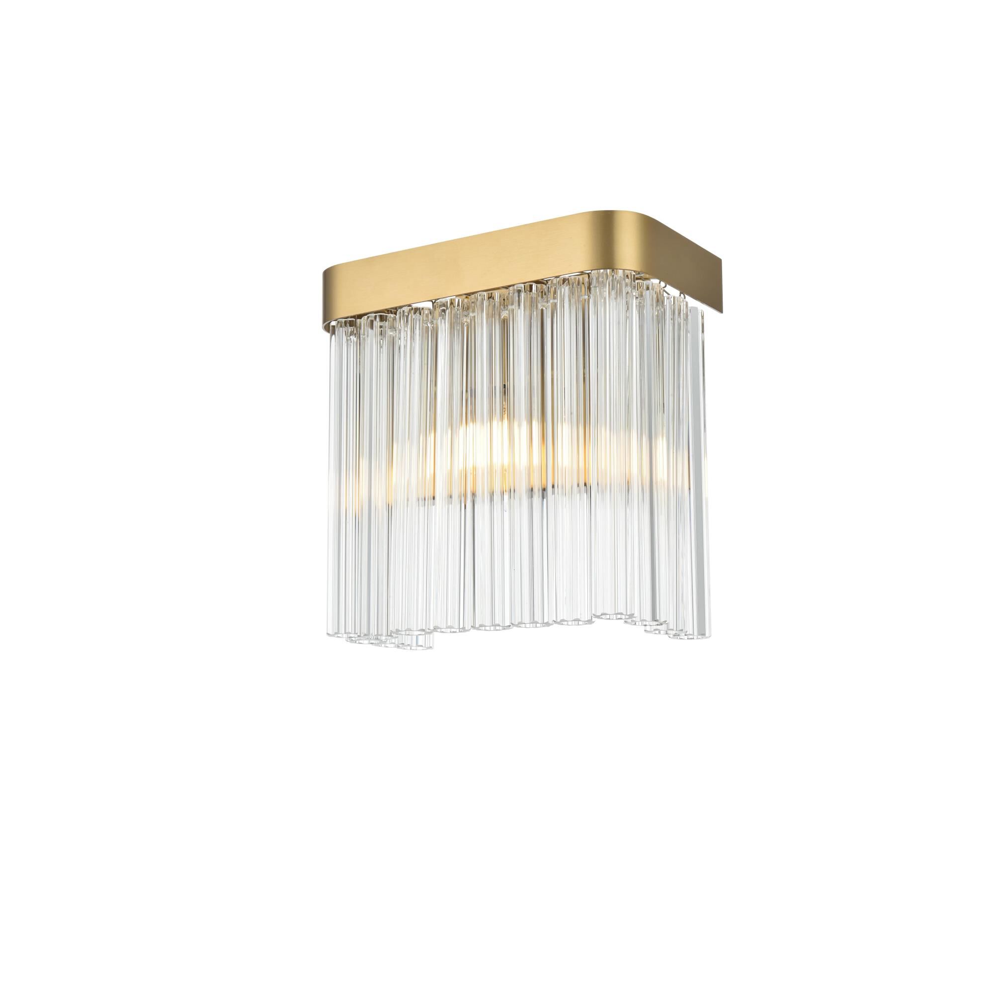 Shown in Satin Gold And Clear finish and Rc crystal