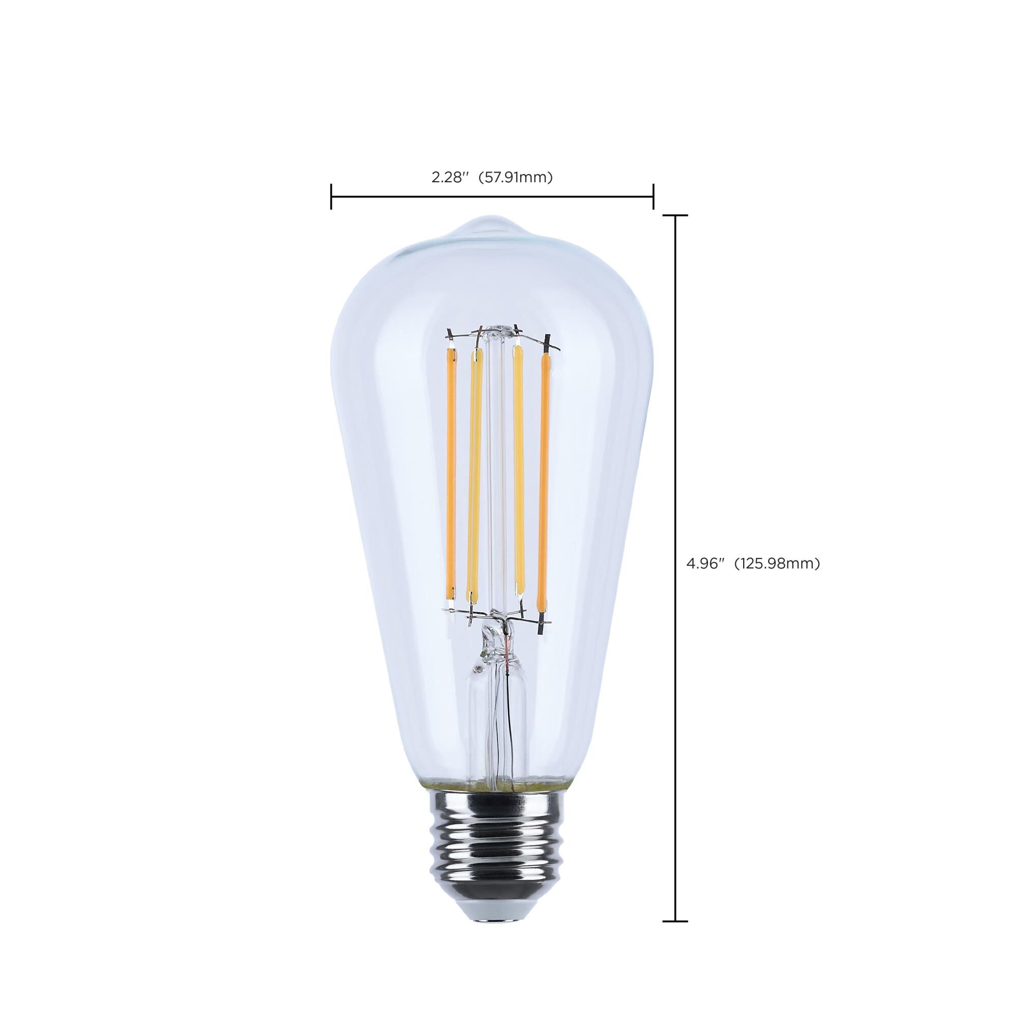 Dimmable 8 Watt 3000K LED Light Bulb by Satco
