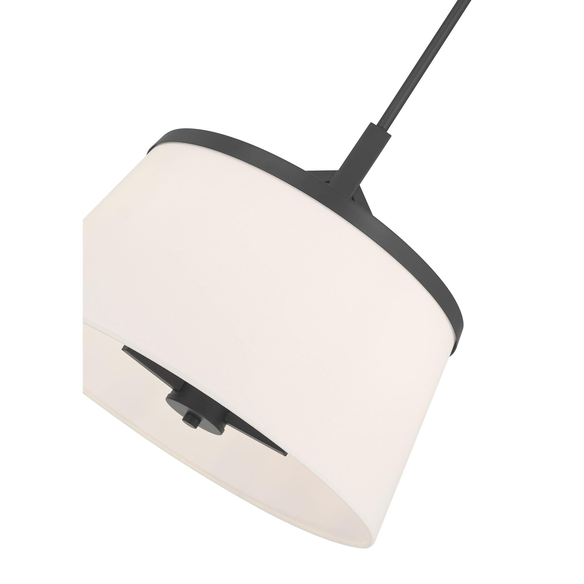 Shown in Matte Black finish and White glass