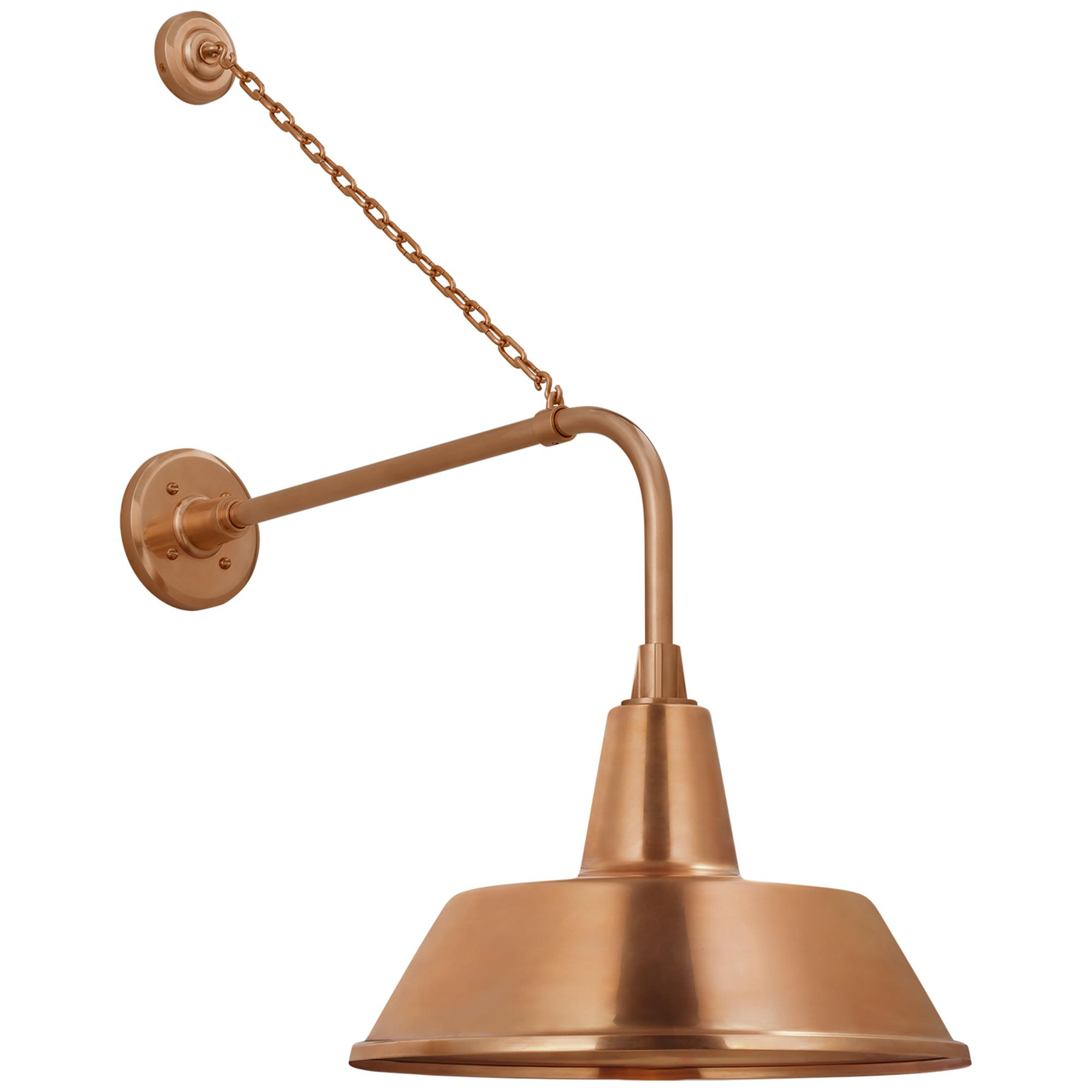 Shown in Soft Copper finish and Copper shade