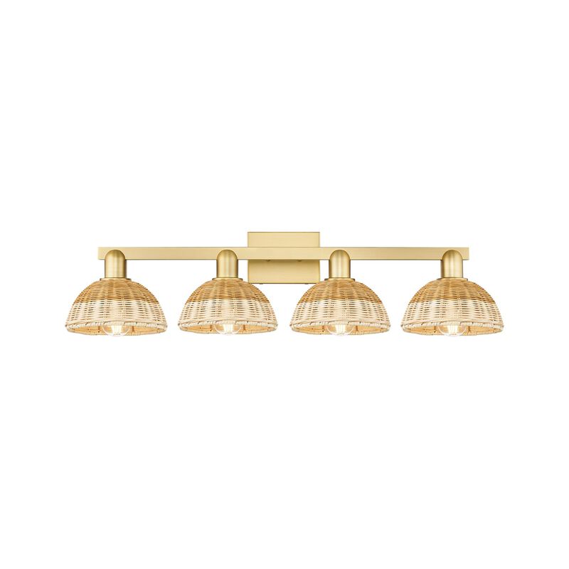 Bruno Marashlian Natural Ballston Dome 36 Inch Bath Vanity Light by Innovations Lighting