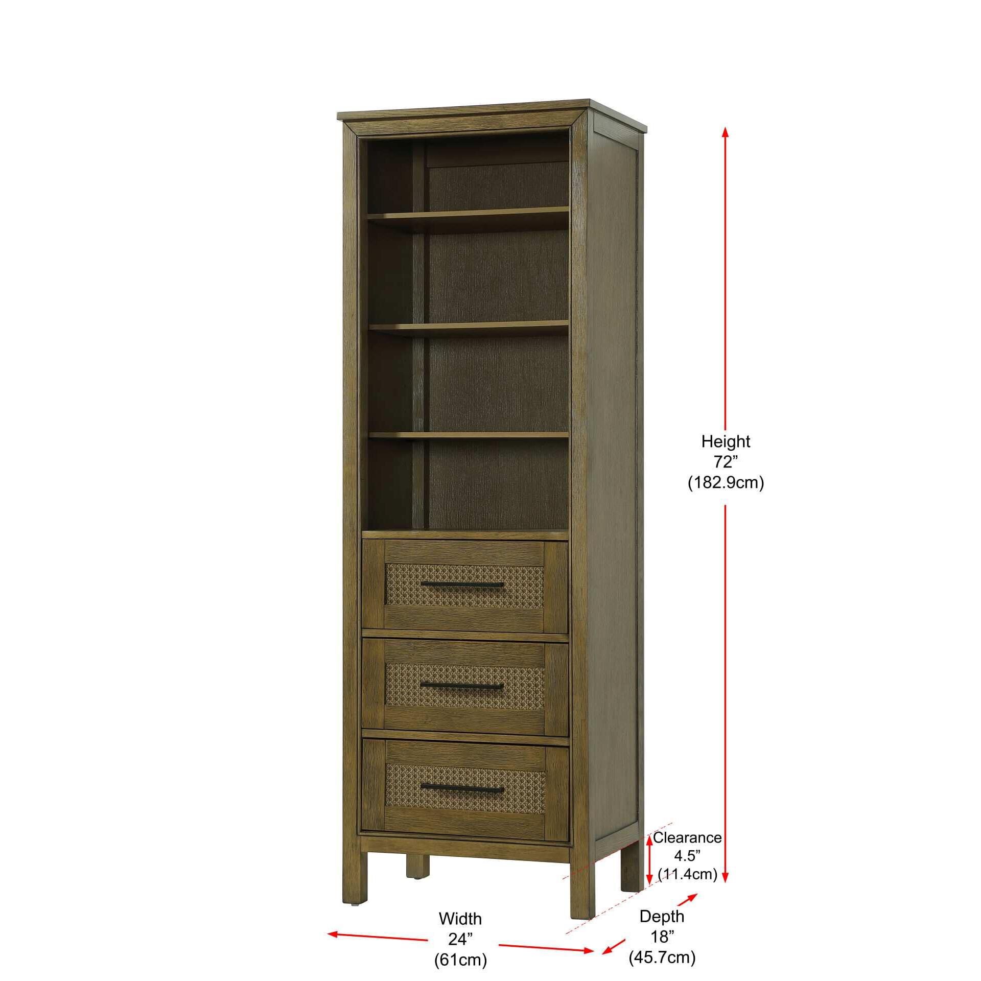 Alina 72 Inch Storage Cabinet by Elegant Decor