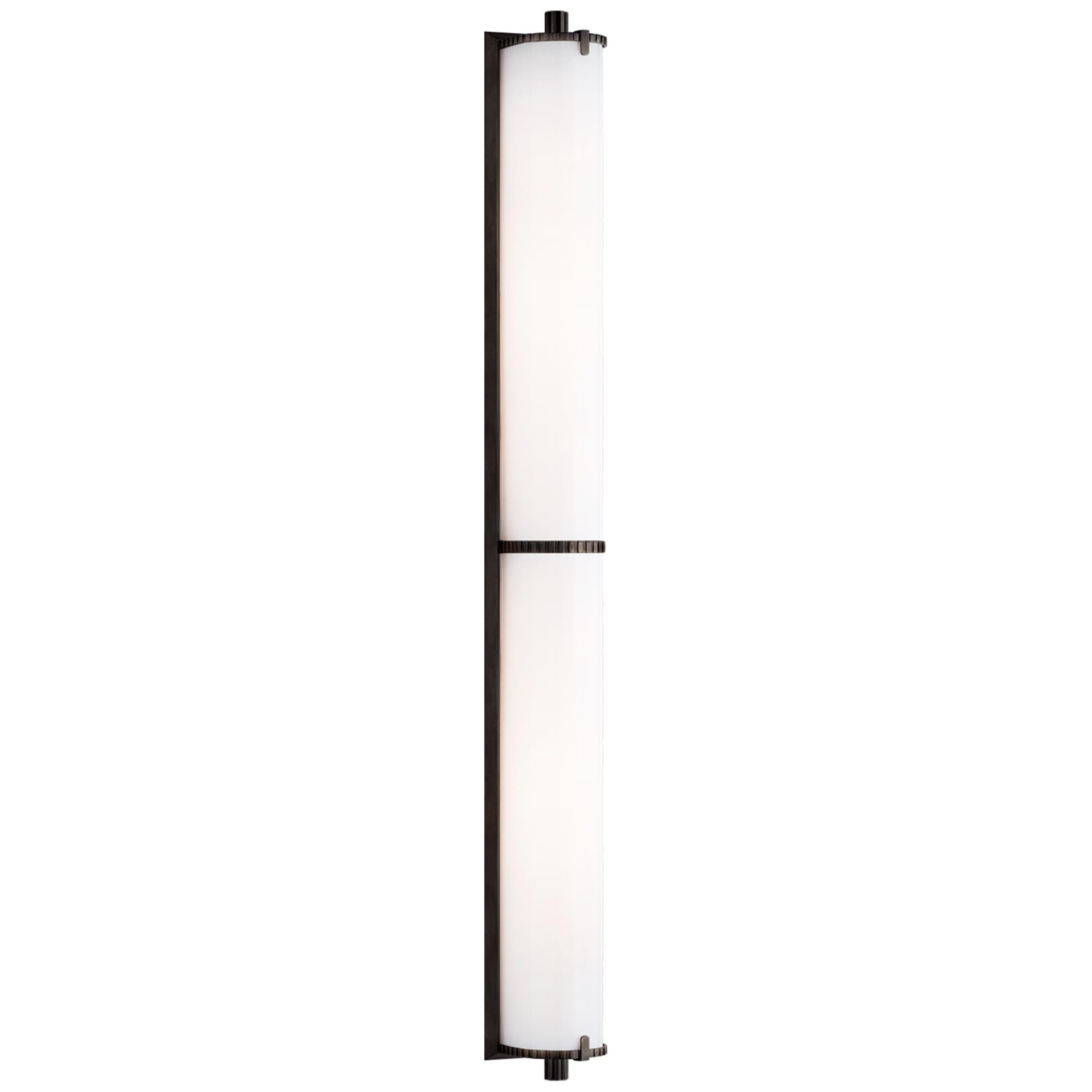 Shown in Bronze finish and White glass and White Glass shade