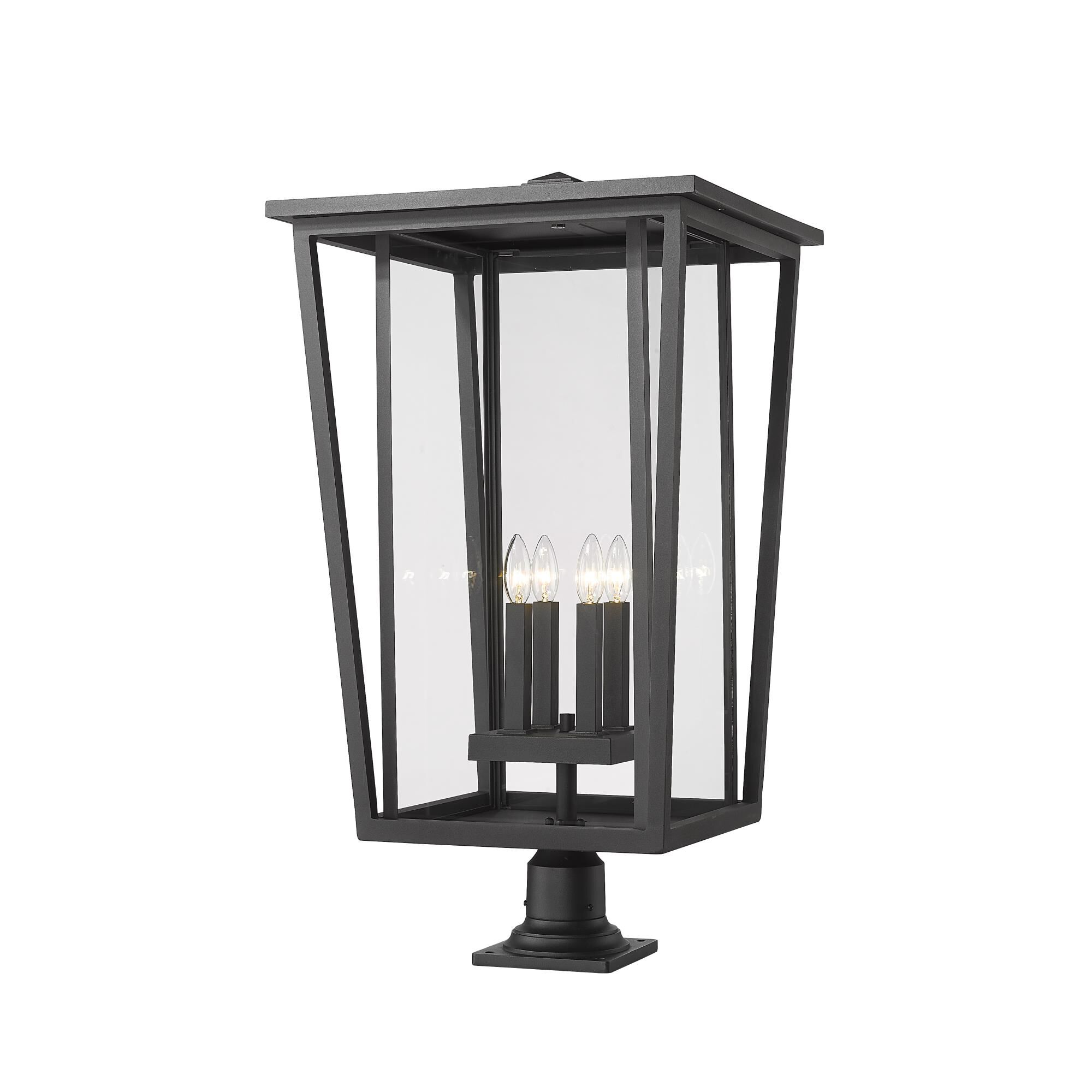 Seoul 32 Inch Tall 4 Light Outdoor Pier Lamp by Z-Lite