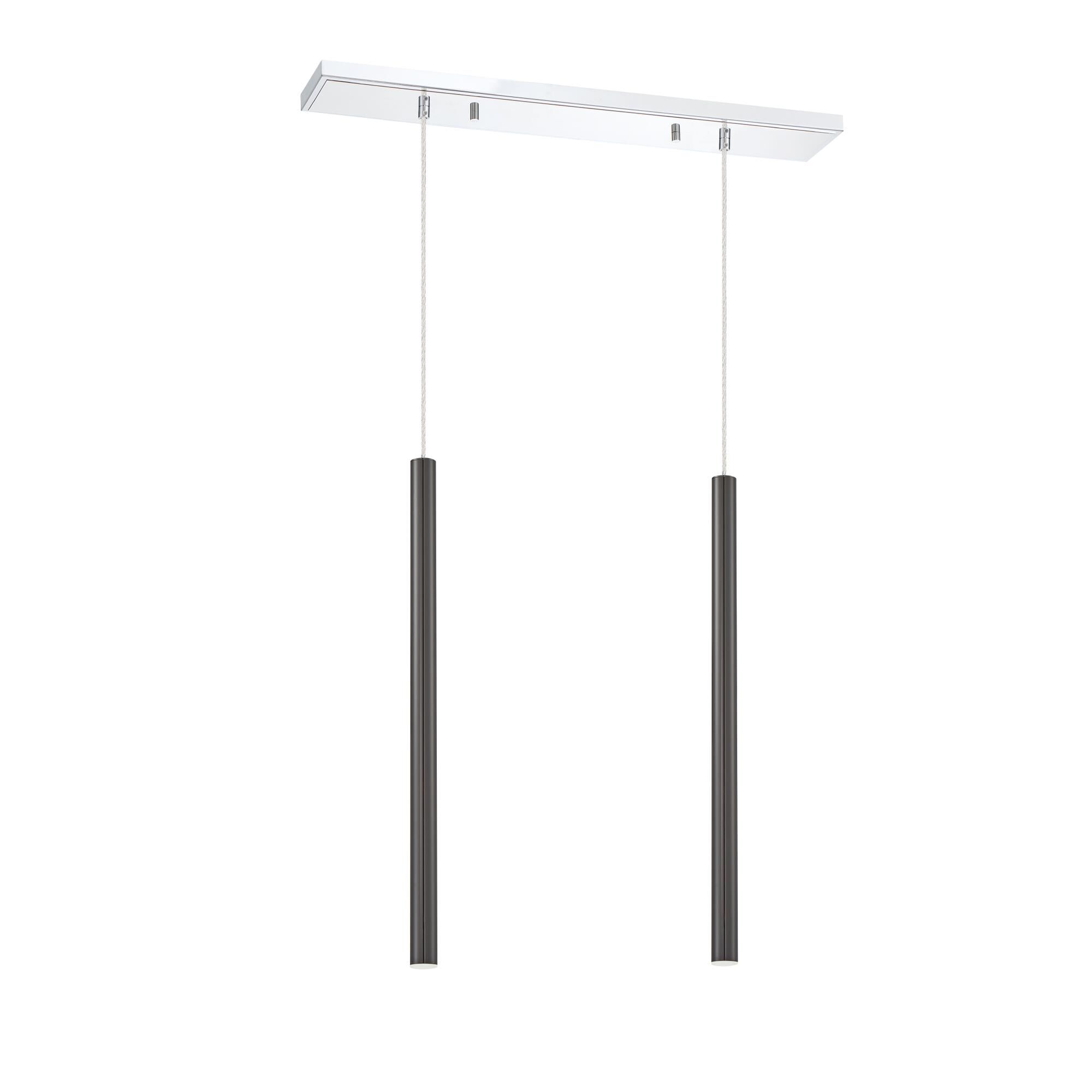 Shown in Chrome finish and Steel glass and Steel shade