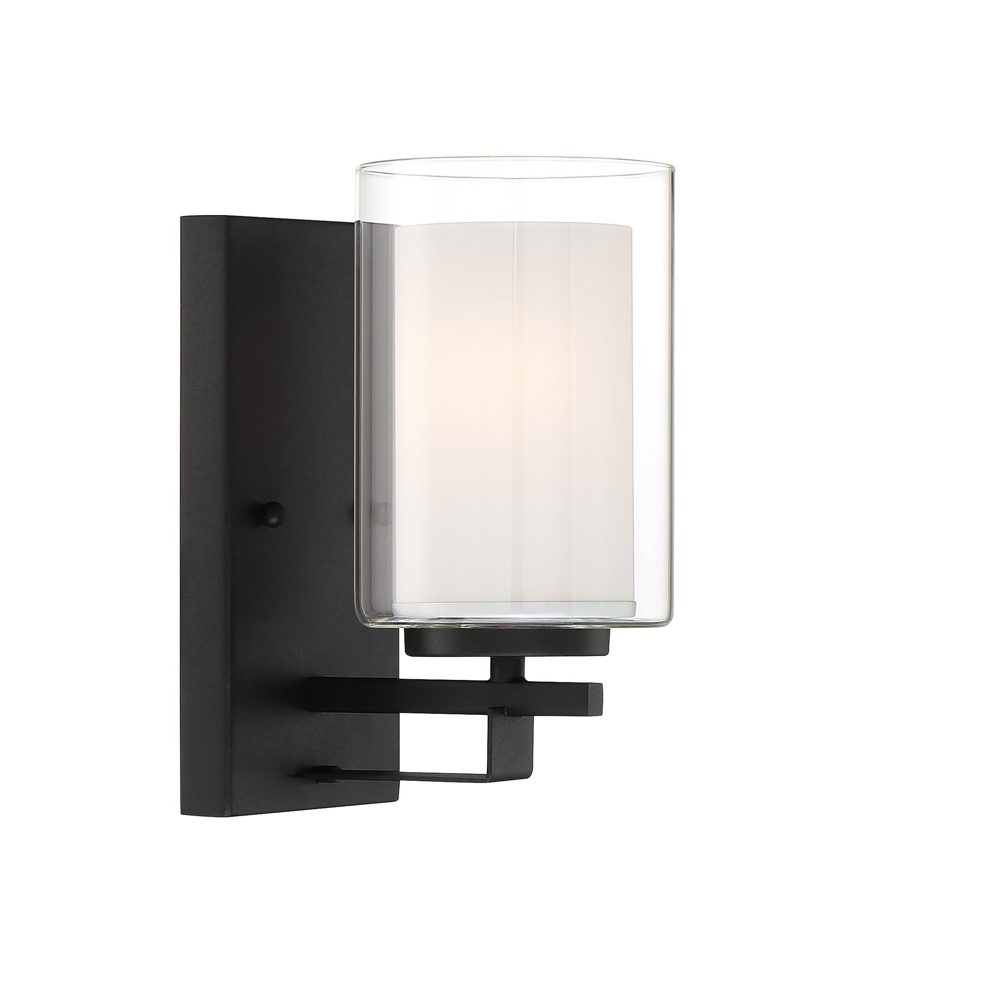 Shown in Sand Coal finish and Etched White glass and Glass shade