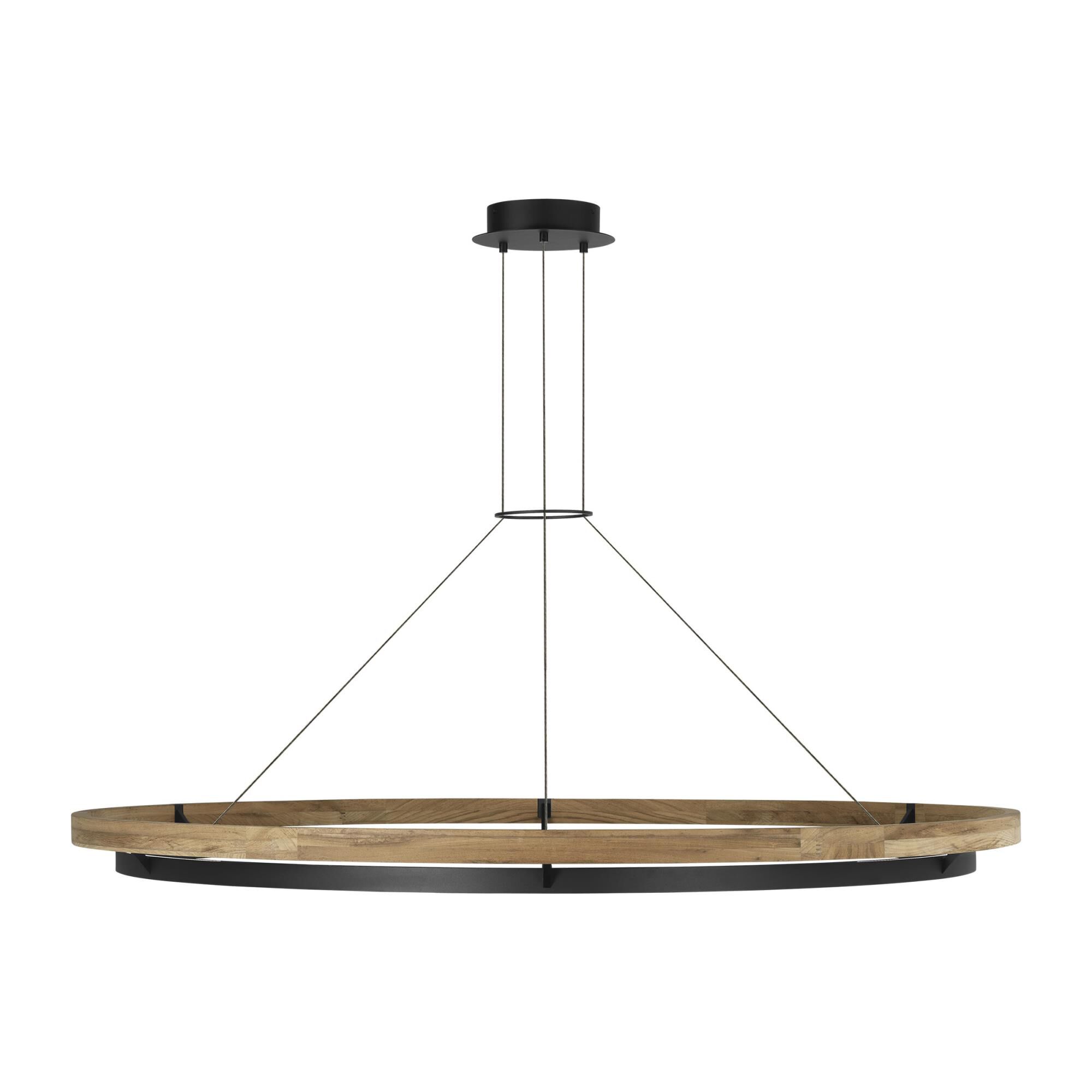 Shown in Textured Black And Teak Wood finish and Wood shade