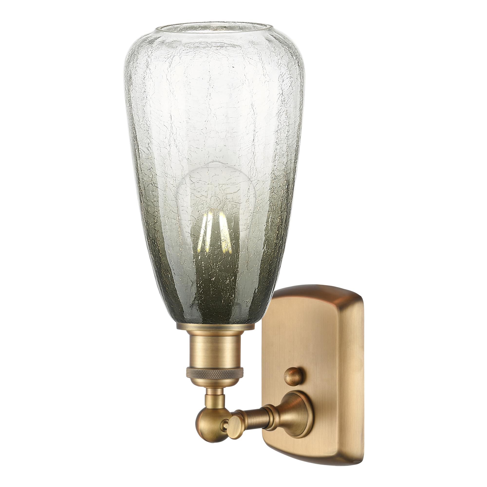 Shown in Brushed Brass finish and Slate glass