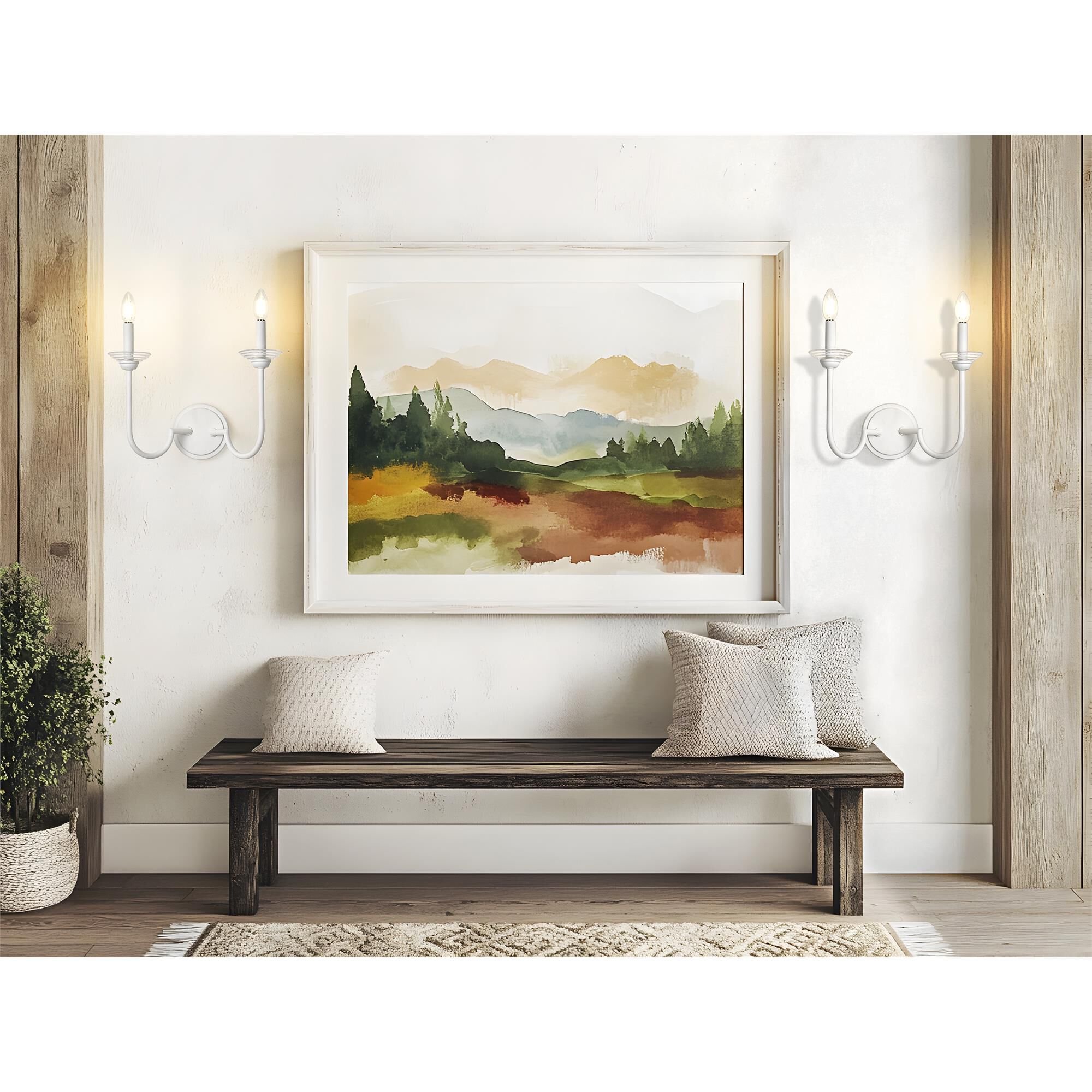 Shown in Textured White finish and Clear Ribbed glass and Clear Ribbed shade