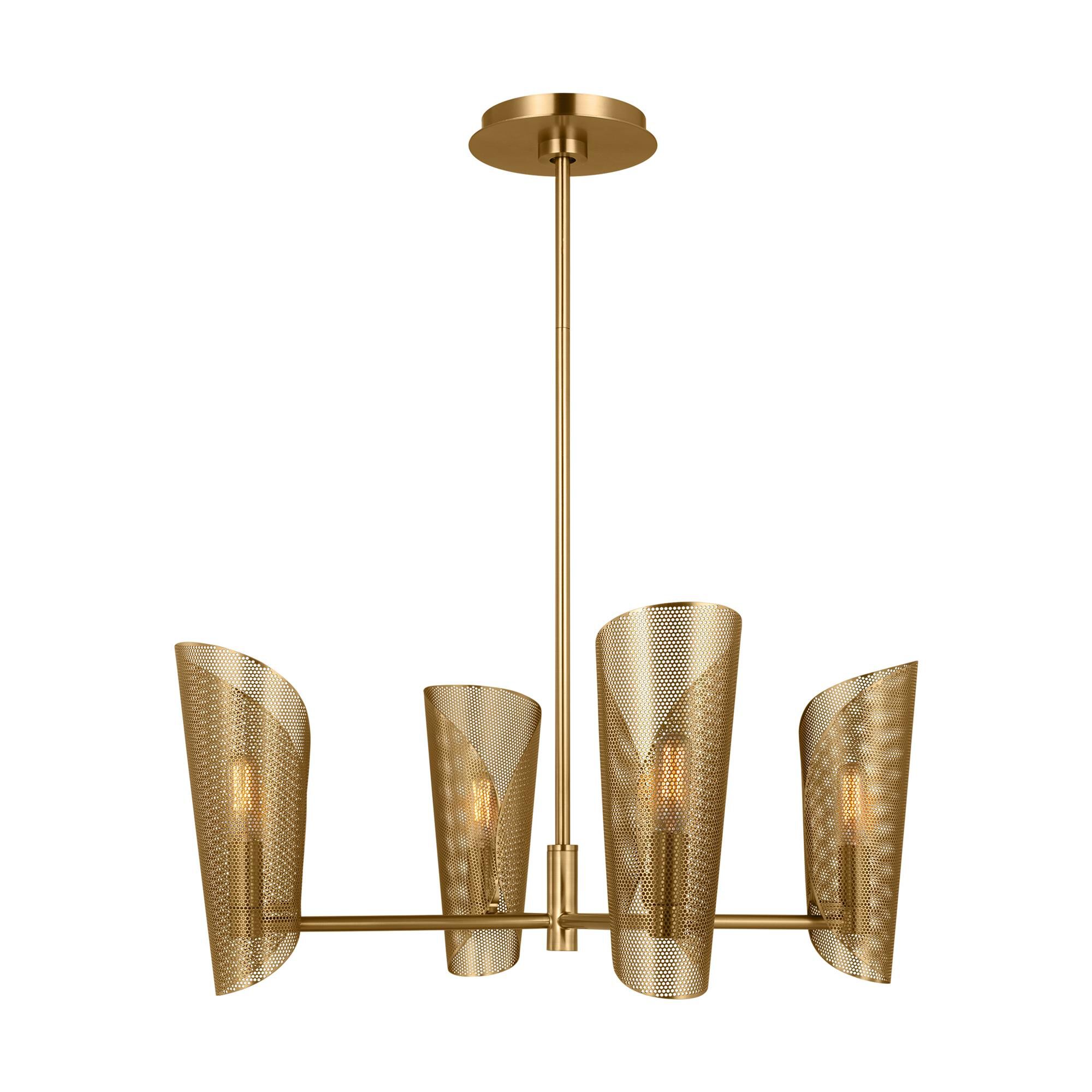 Shown in Burnished Brass finish and Burnished Brass Steel s shade