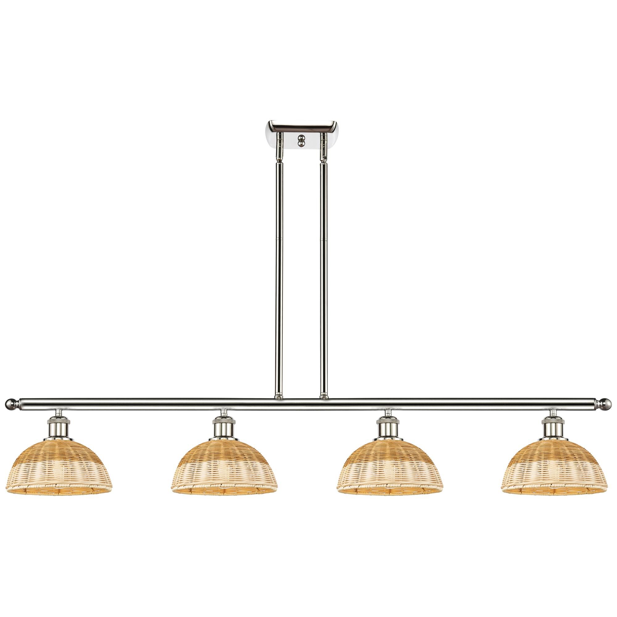 Shown in Polished Nickel finish and Natural shade