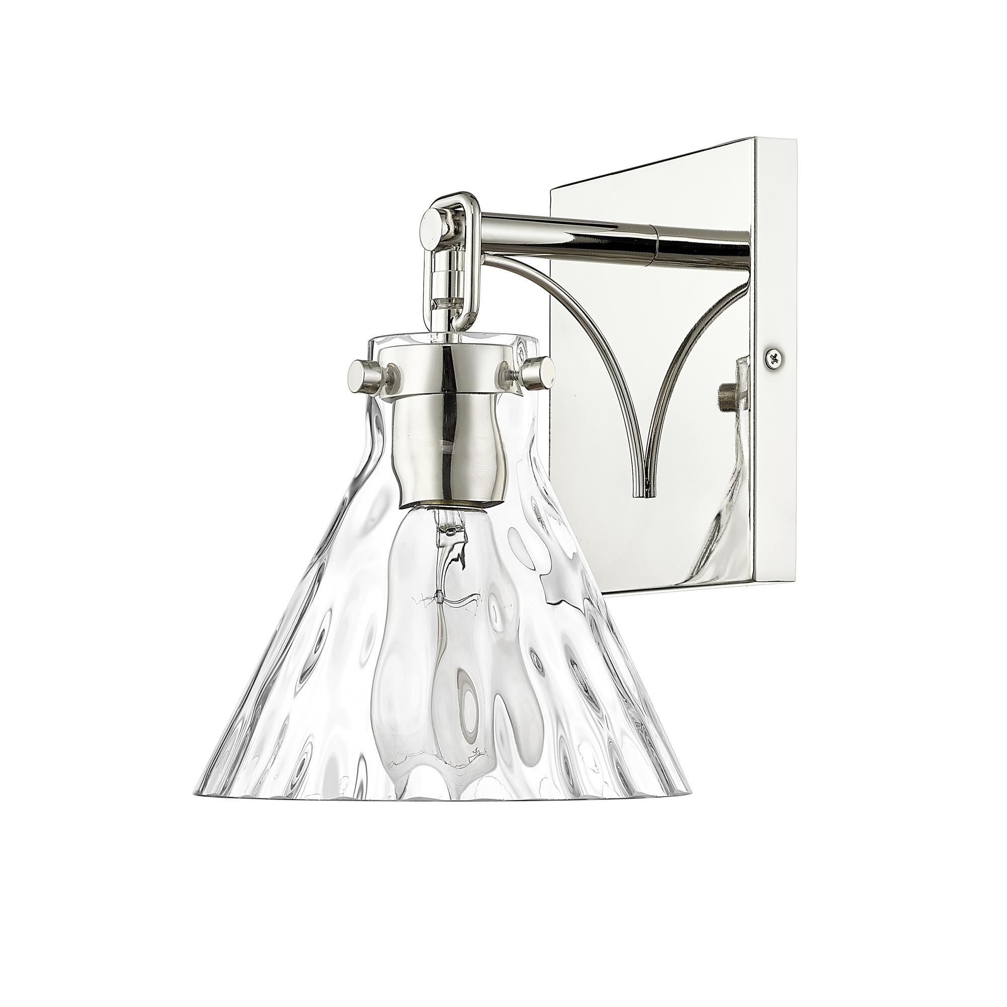 Shown in Polished Nickel finish and Clear Water glass