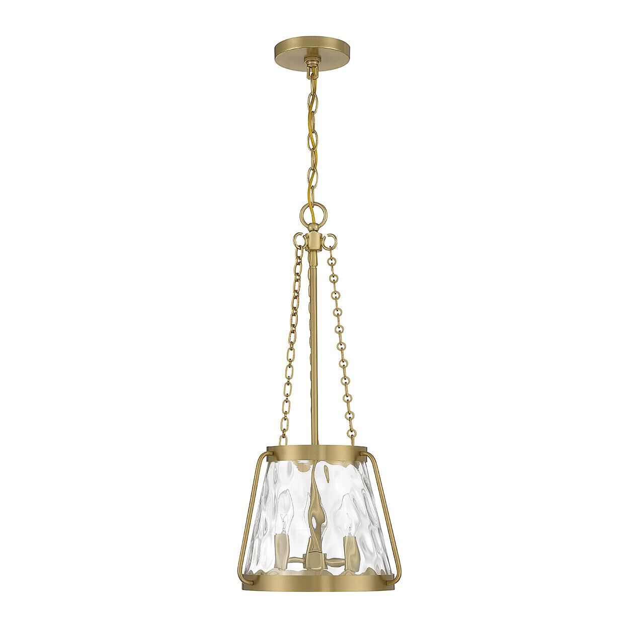 Shown in Warm Brass finish and Clear Water glass