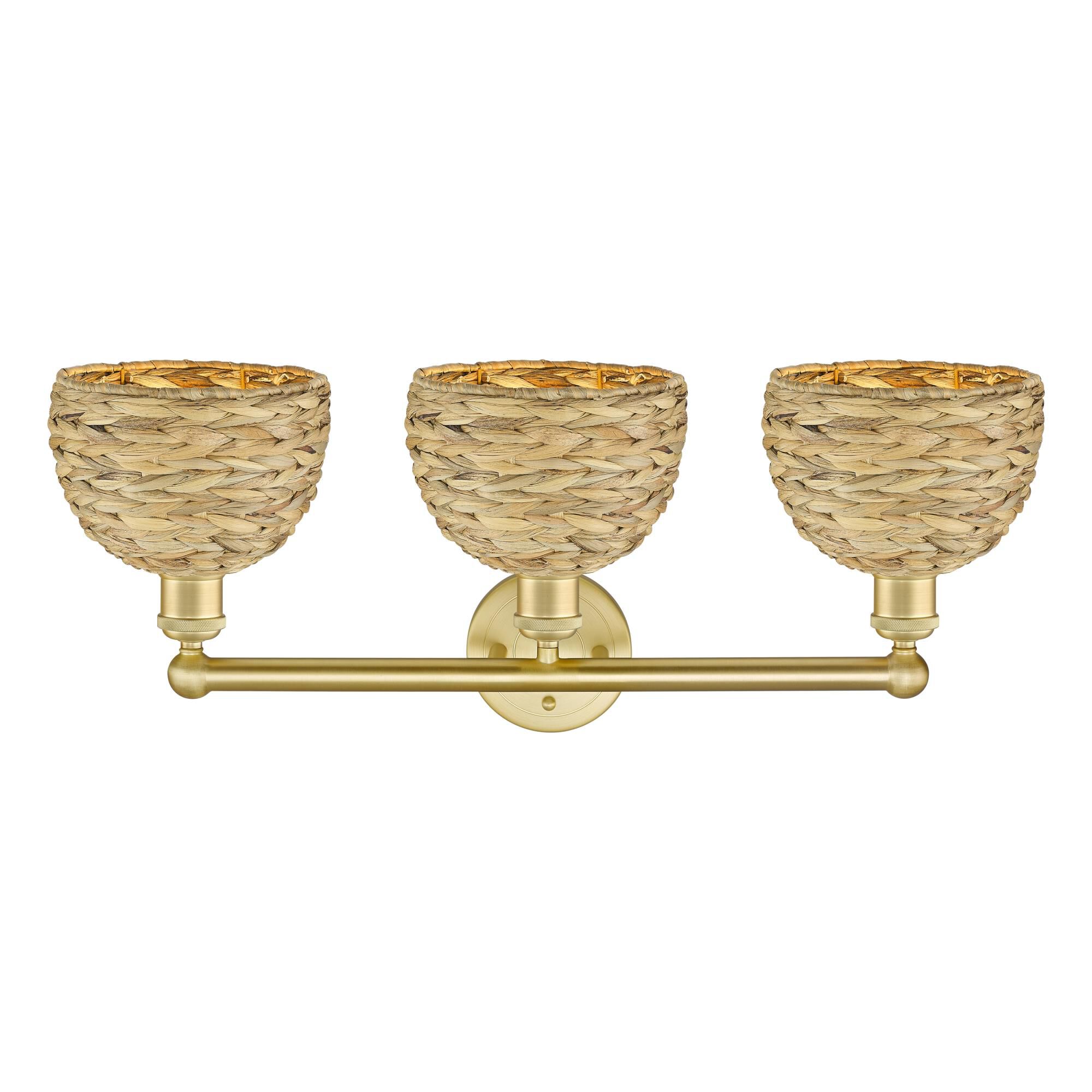 Bruno Marashlian Woven Rattan 26 Inch Bath Vanity Light by Innovations Lighting