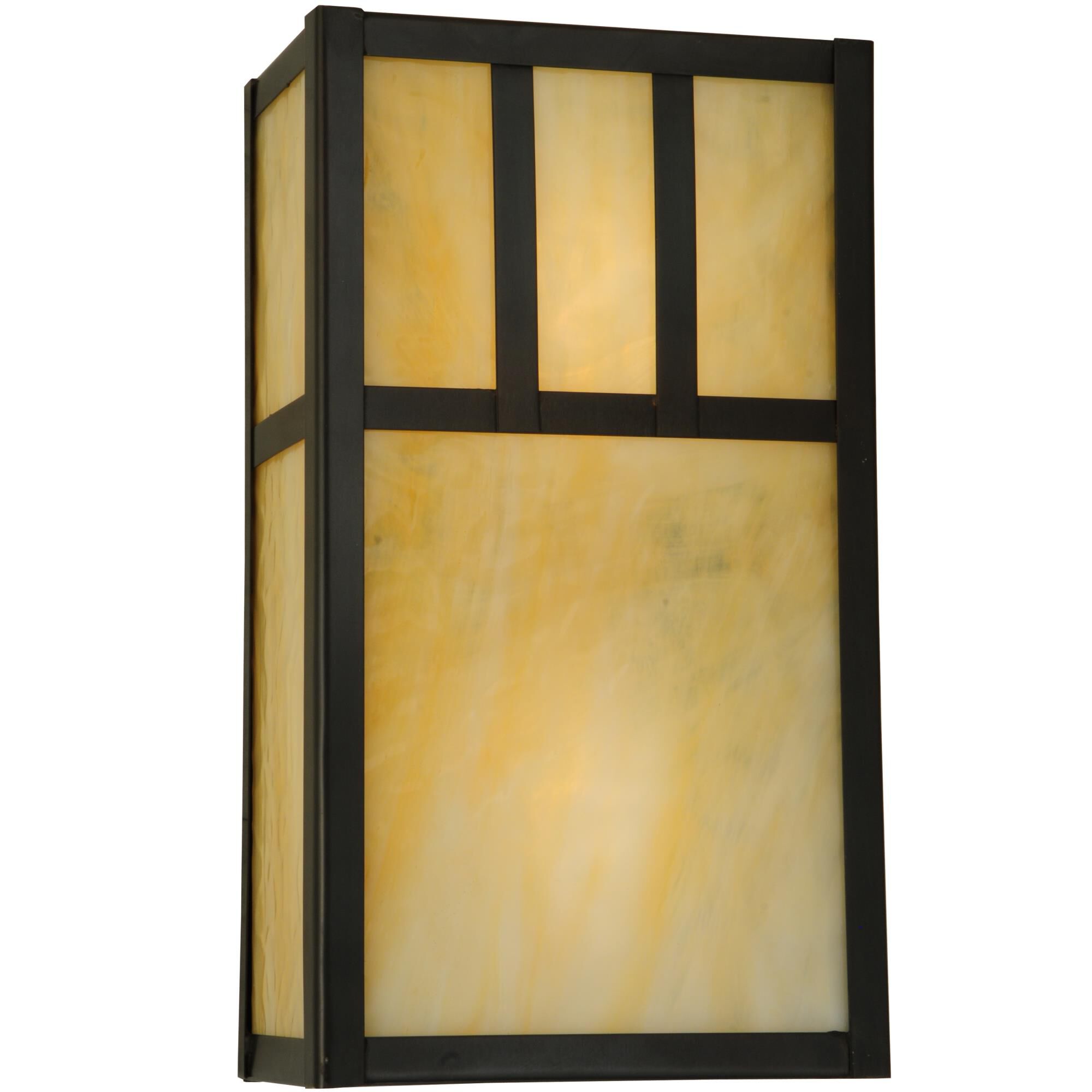 Hyde Park Double Bar Mission 12 Inch Wall Sconce by Meyda Lighting